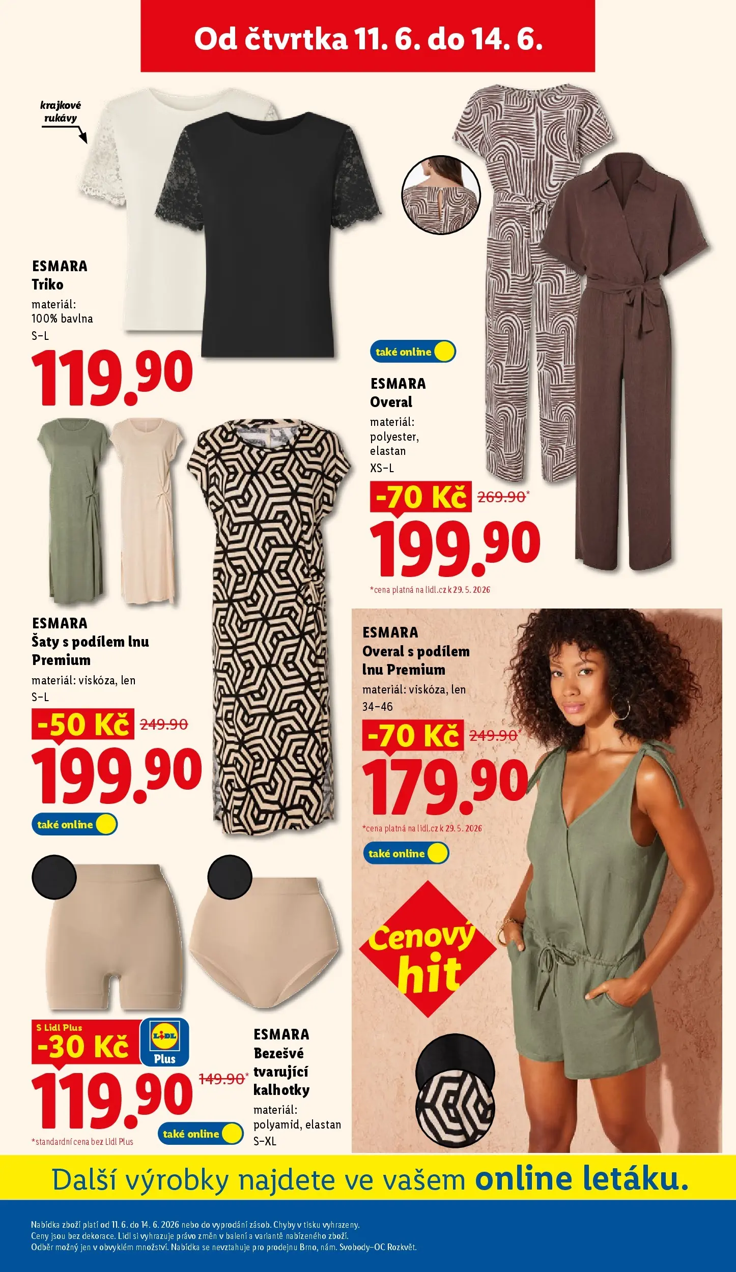 Lidl leták od 07.06.2026 - Nový akční leták | Strana: 25 | Produkty: Šaty, Overal, Kalhotky