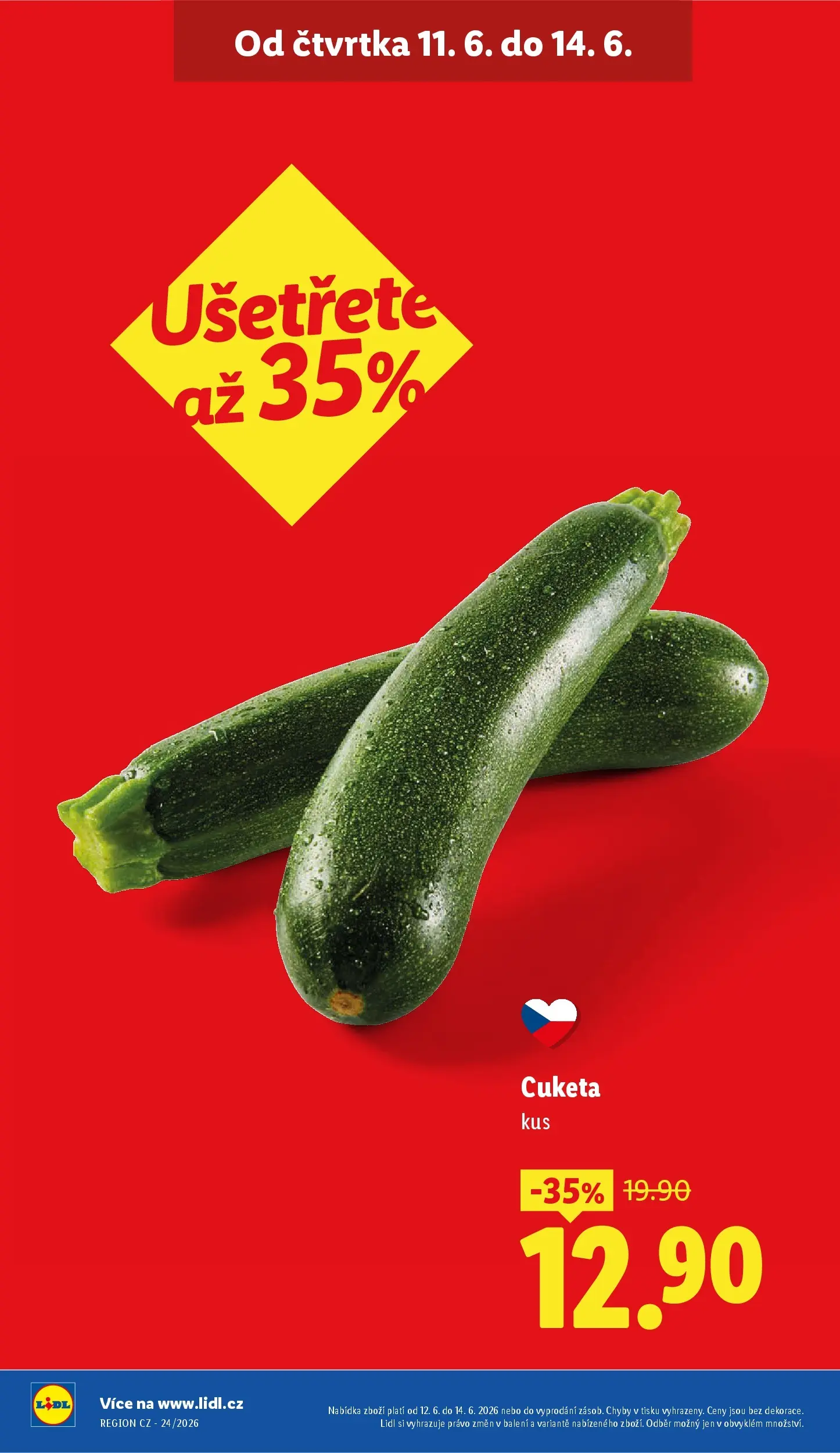 Lidl leták od 10.06.2026 - Nový akční leták | Strana: 11 | Produkty: Cuketa