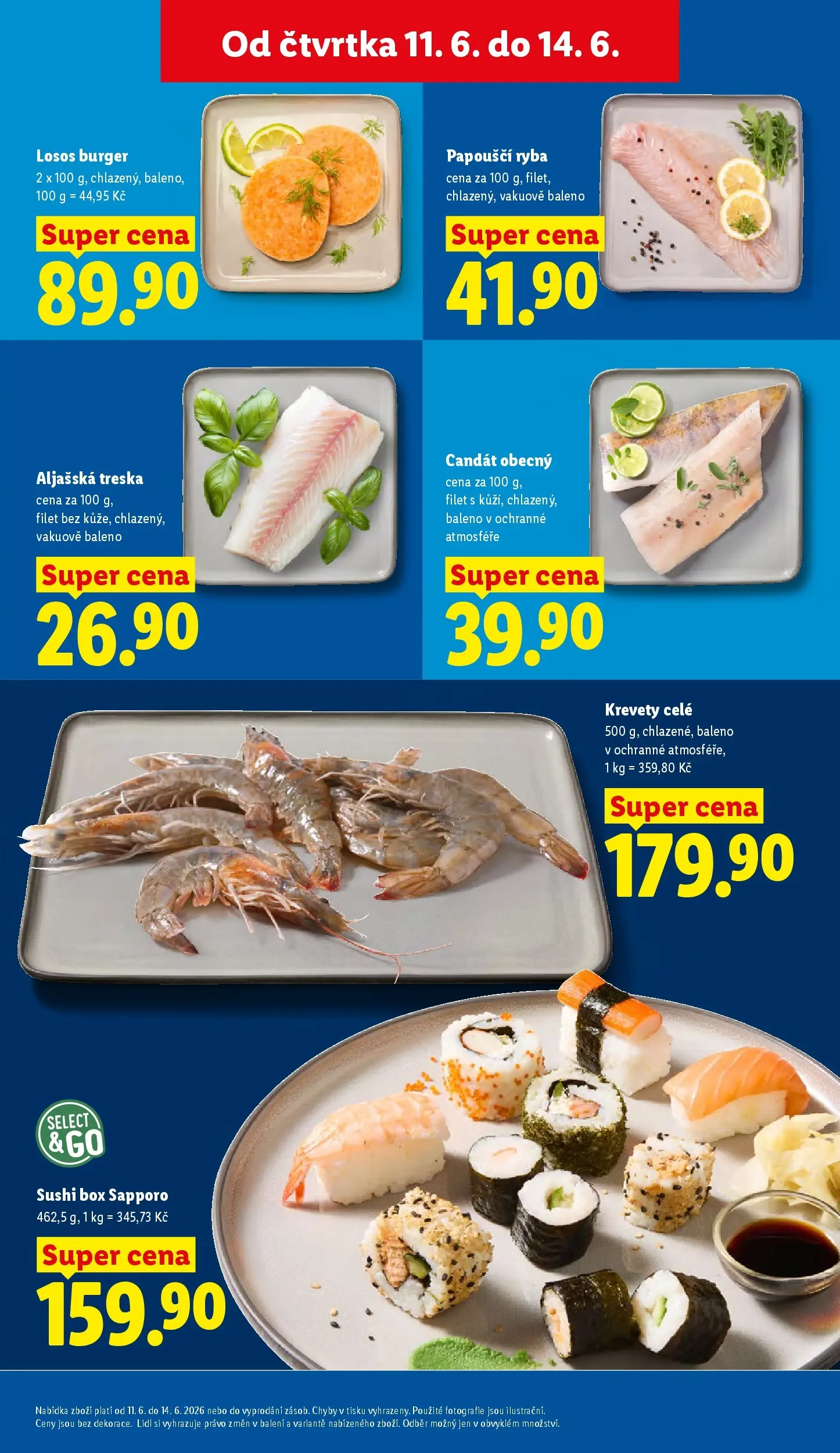 Lidl leták od 10.06.2026 - Nový akční leták | Strana: 15 | Produkty: Burger, Box, Ryba, Candát