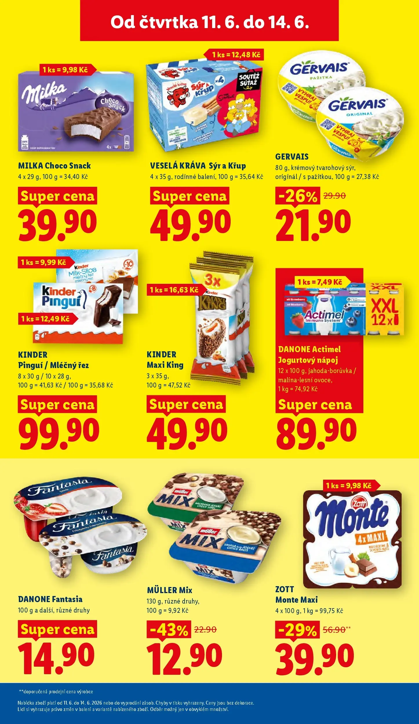 Lidl leták od 10.06.2026 - Nový akční leták | Strana: 21 | Produkty: Sýr, Maxi king, Cream cheese, Jogurtový nápoj