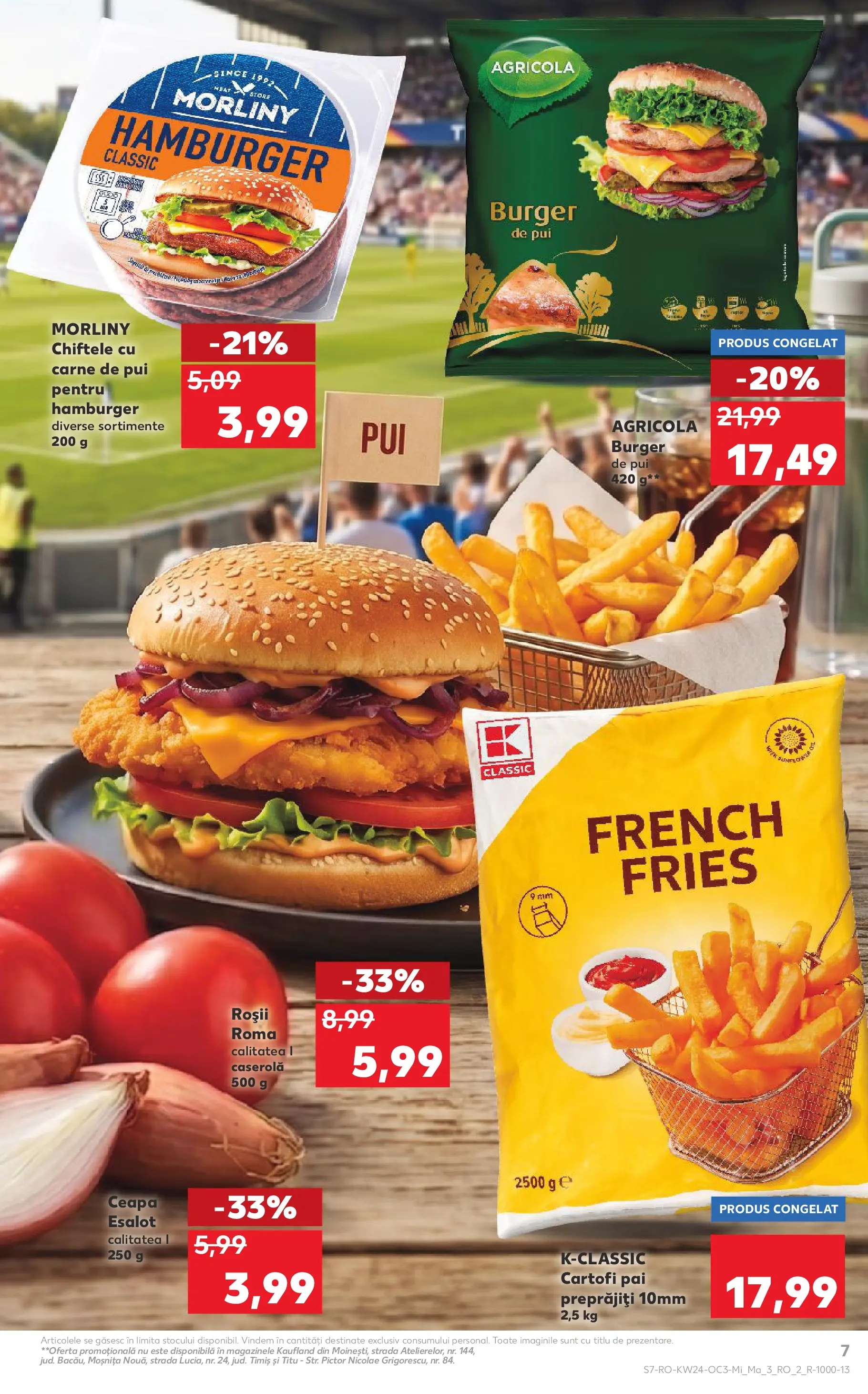 Kaufland Domnesti 09.06.2026 - Revista si Oferta | Pagină: 7 | Produse: Hacıyatmaz Kedi Oyuncağı, Roșii, Chiftele, Cartofi