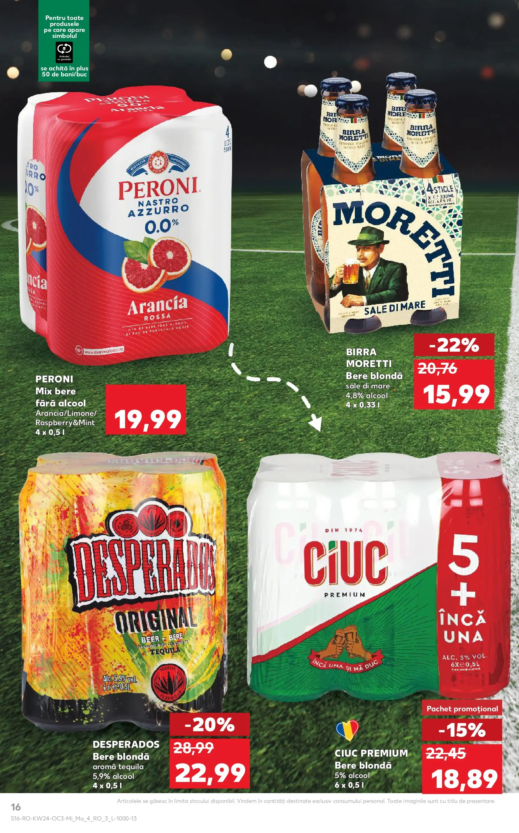 Kaufland Domnesti 09.06.2026 - Revista si Oferta | Pagină: 16 | Produse: Eğitim çantaları, Bere