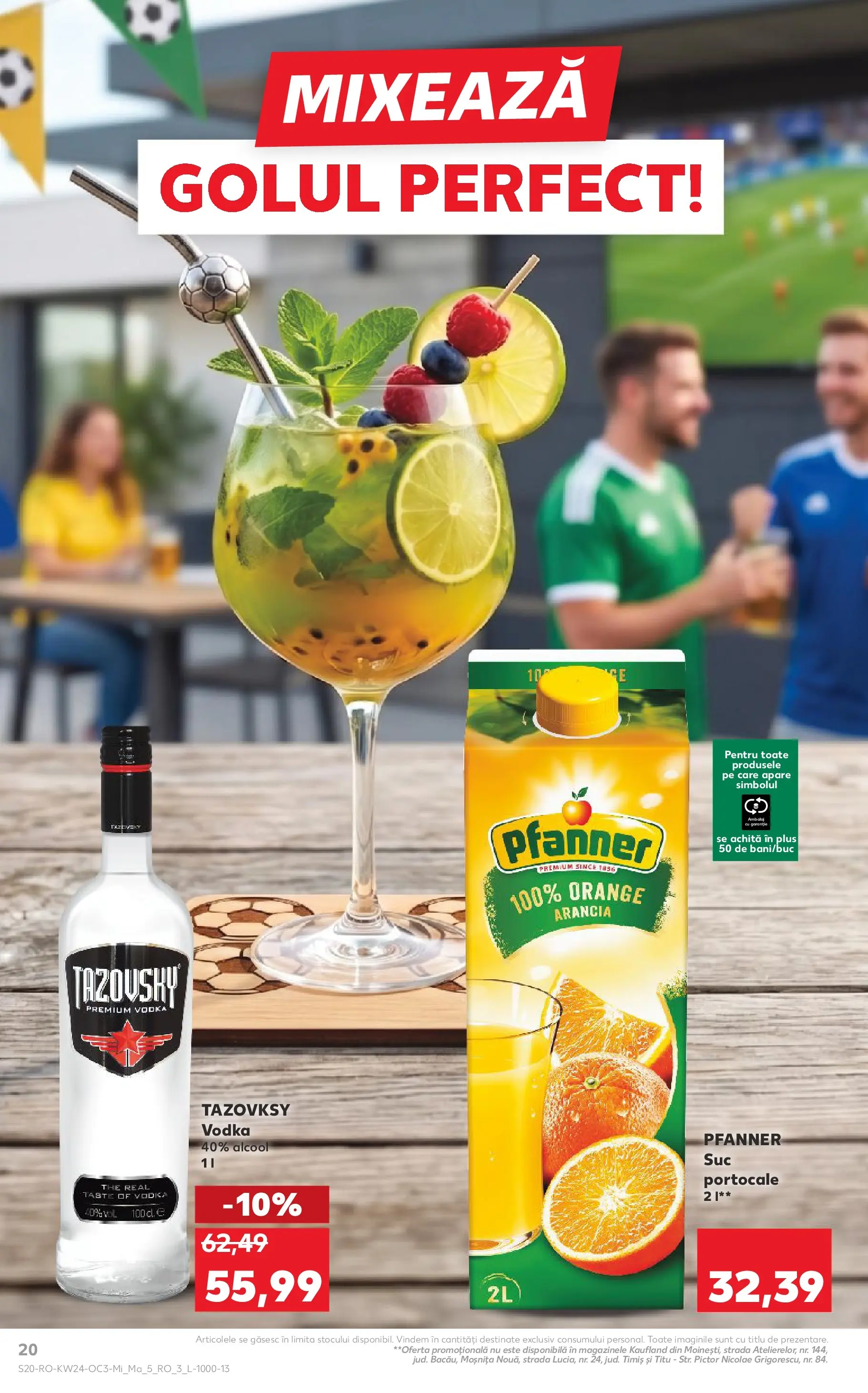 Kaufland Domnesti 09.06.2026 - Revista si Oferta | Pagină: 20 | Produse: Suc, Portocale, Vodka