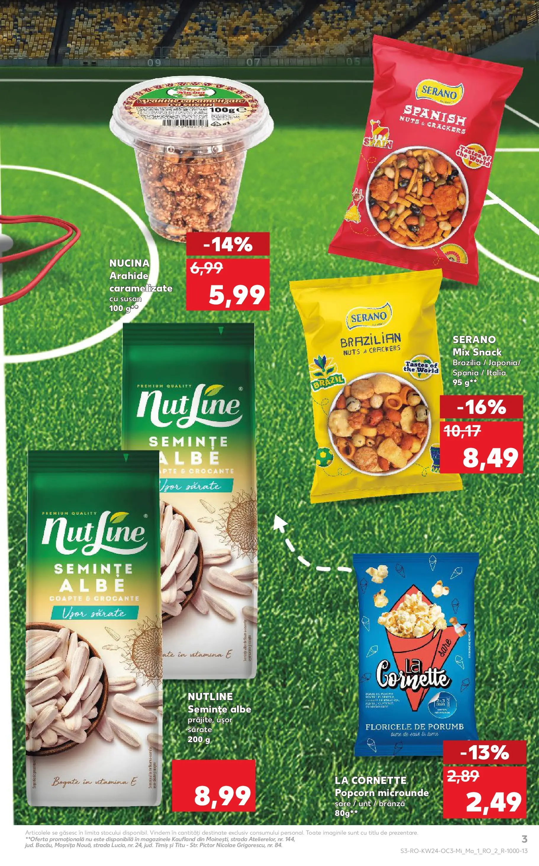 Kaufland Domnesti 09.06.2026 - Revista si Oferta | Pagină: 3 | Produse: Unt, Brânză, Porumb, Sare