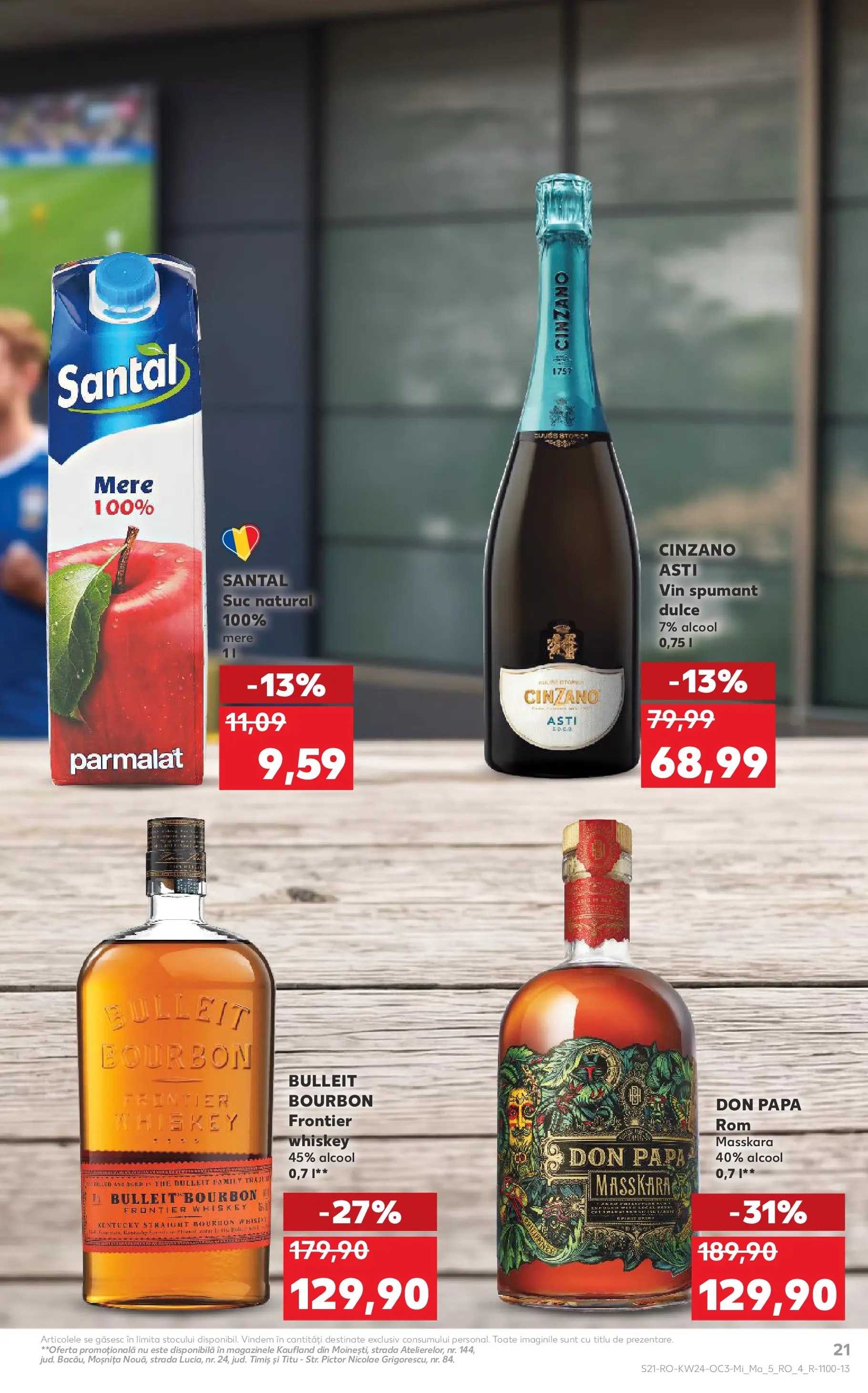 Kaufland Zalau 09.06.2026 - Revista si Oferta | Pagină: 21 | Produse: Babak, Suc, Bourbon, Whiskey
