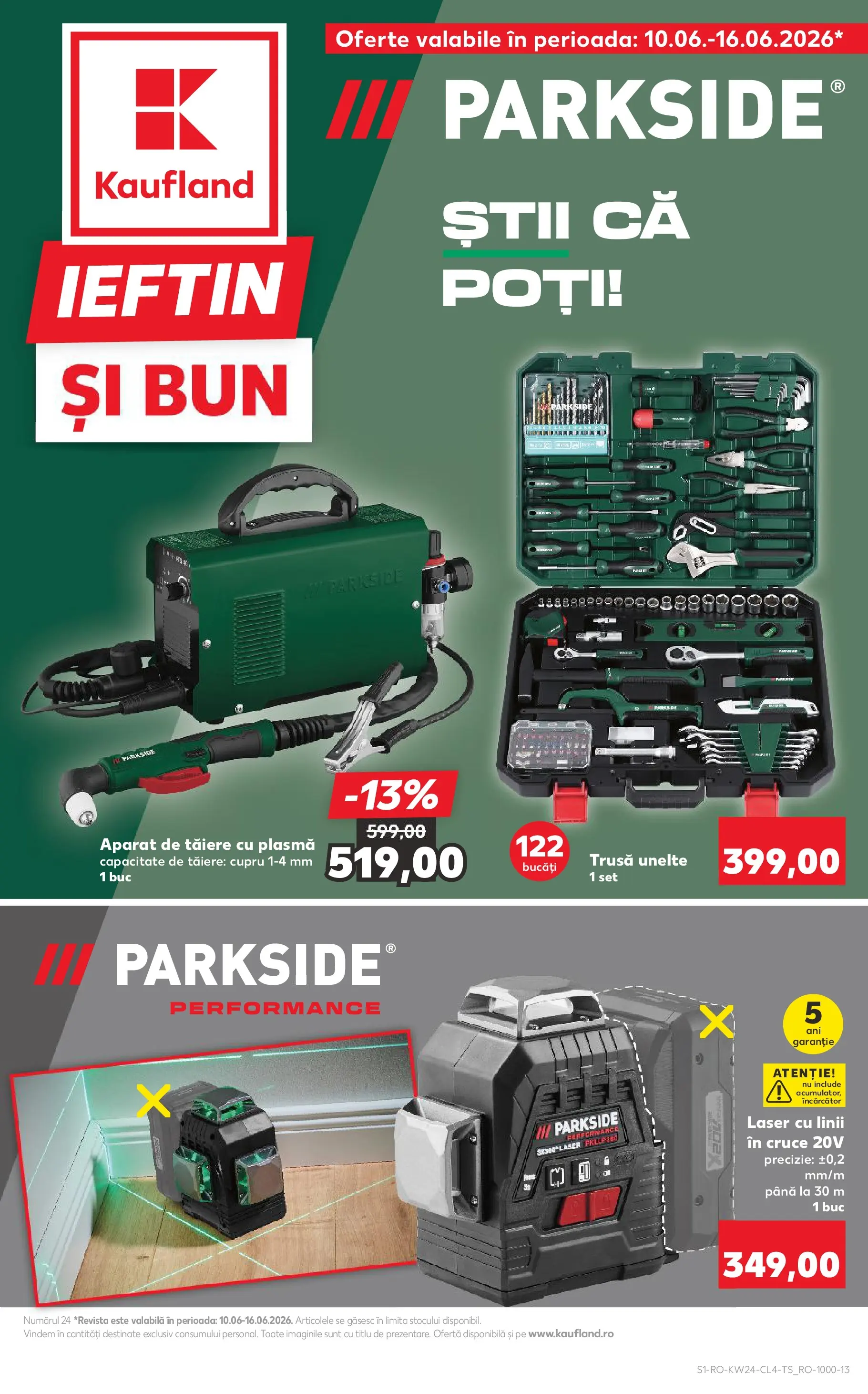Kaufland Domnesti 09.06.2026 - Revista si Oferta | Pagină: 1 | Produse: Încărcător, Cutter