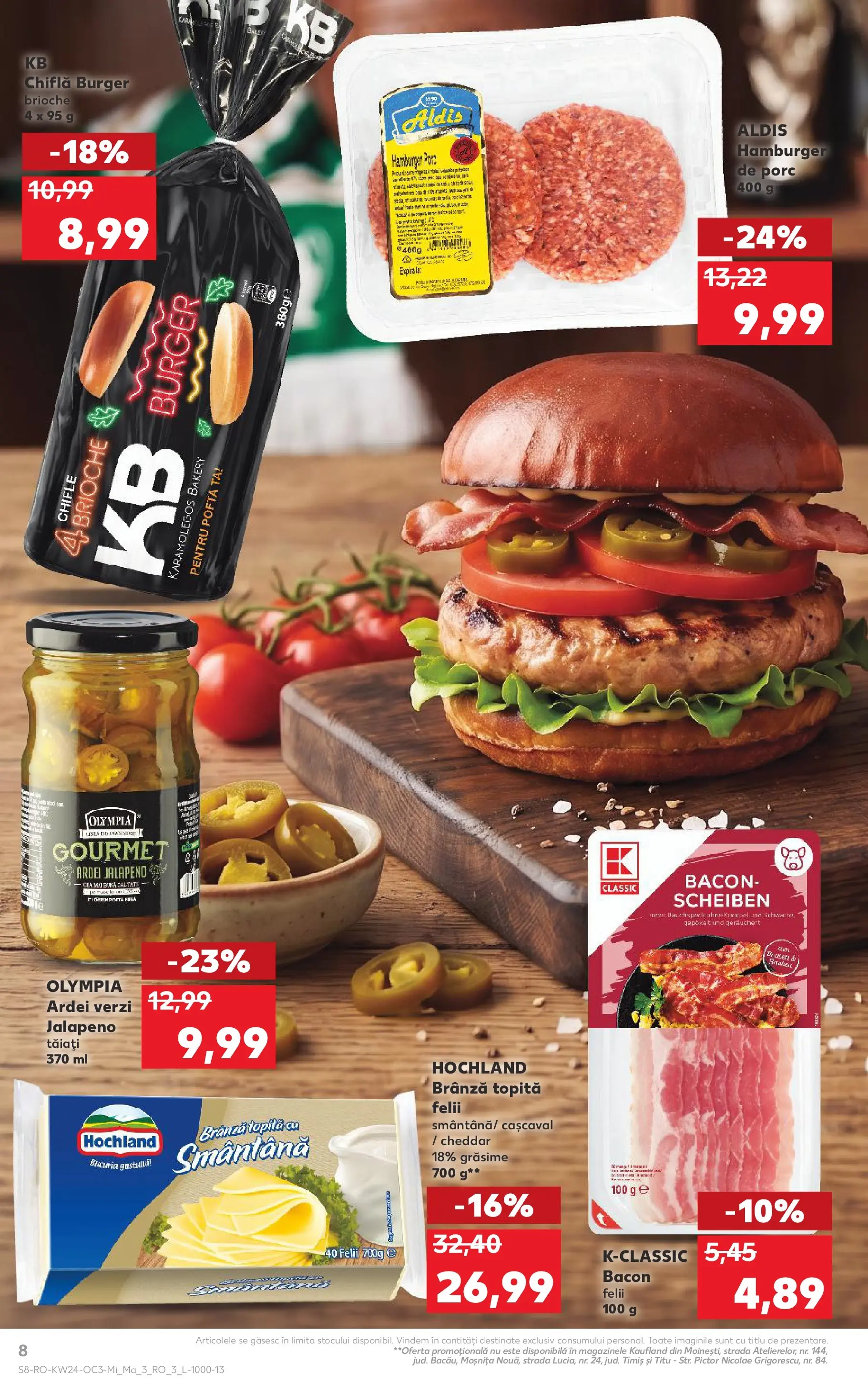 Kaufland Domnesti 09.06.2026 - Revista si Oferta | Pagină: 8 | Produse: Cașcaval, Ardei, Chiflă, Smântână