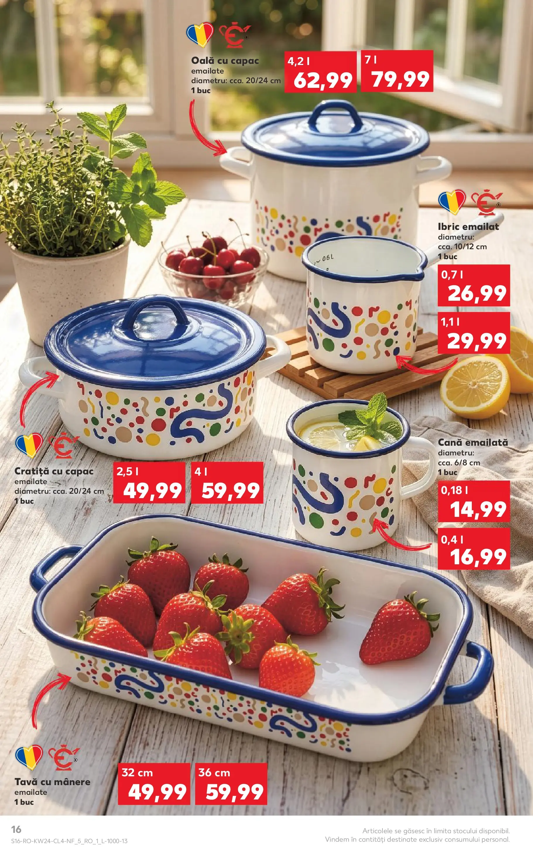 Kaufland Domnesti 09.06.2026 - Revista si Oferta | Pagină: 16 | Produse: Cratiță, Oală