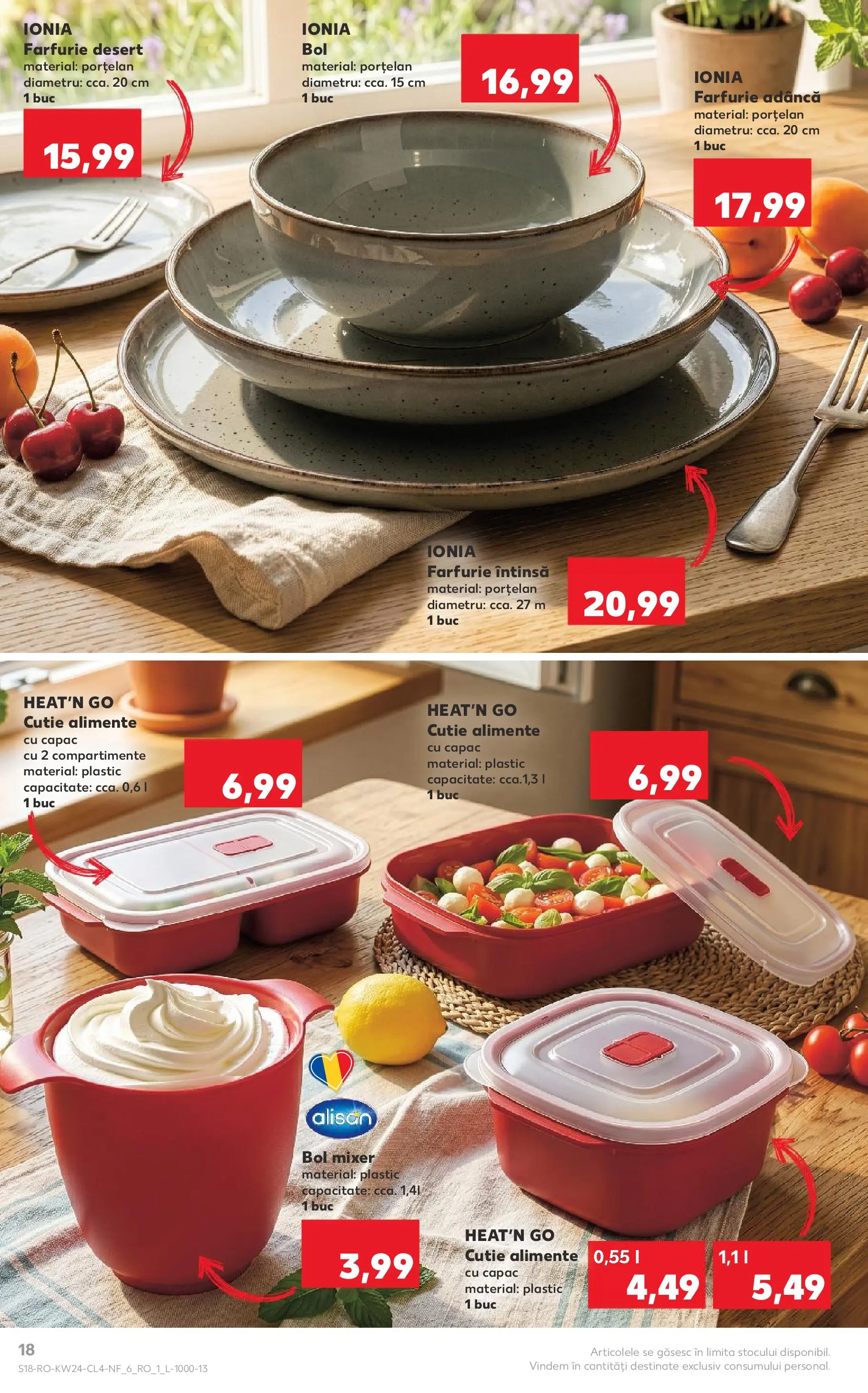 Kaufland Domnesti 09.06.2026 - Revista si Oferta | Pagină: 18 | Produse: Mixer, Bol, Cutie alimente, Cutie