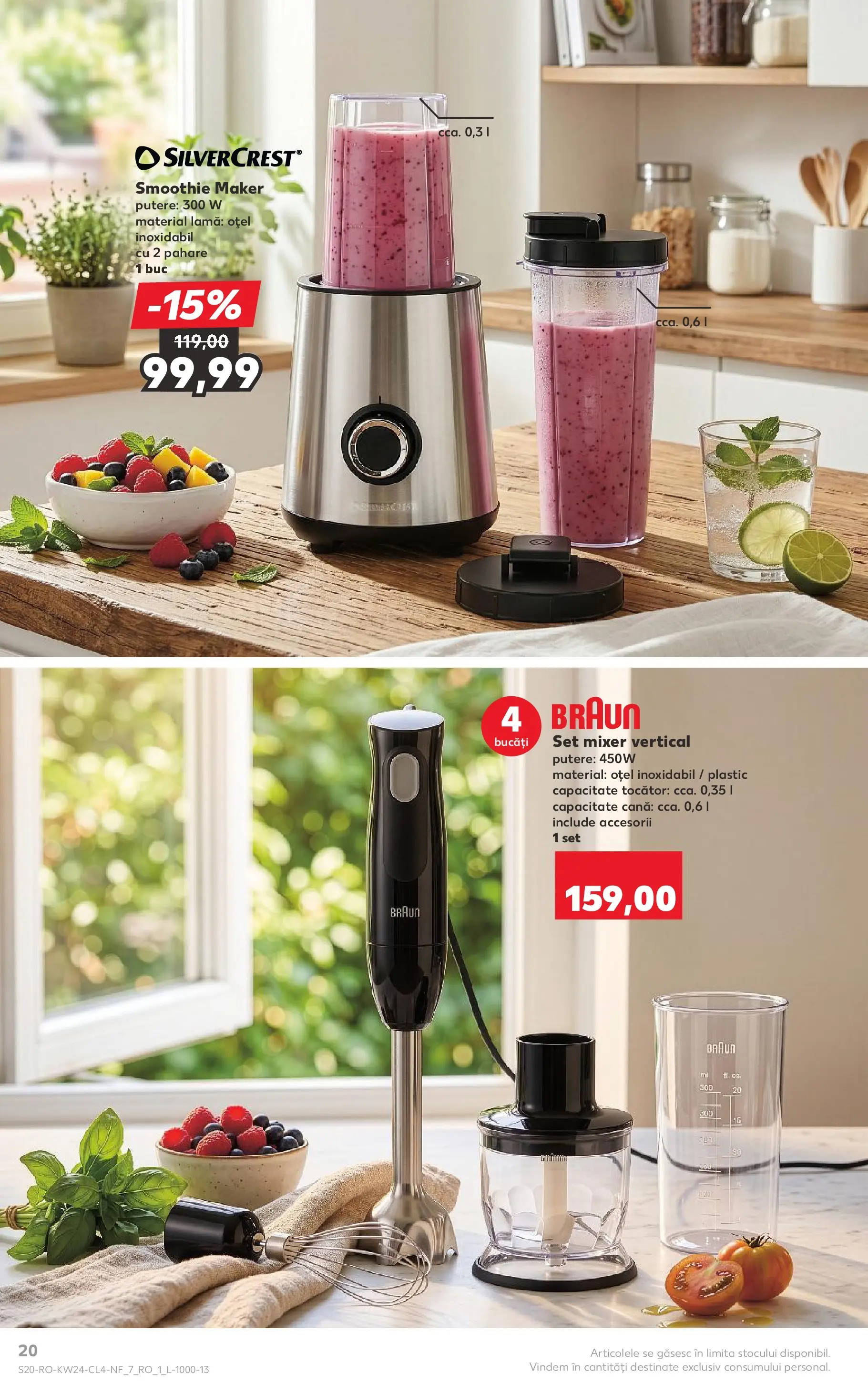 Kaufland Domnesti 09.06.2026 - Revista si Oferta | Pagină: 20 | Produse: Blender, Pahare, Mixer, Tocător