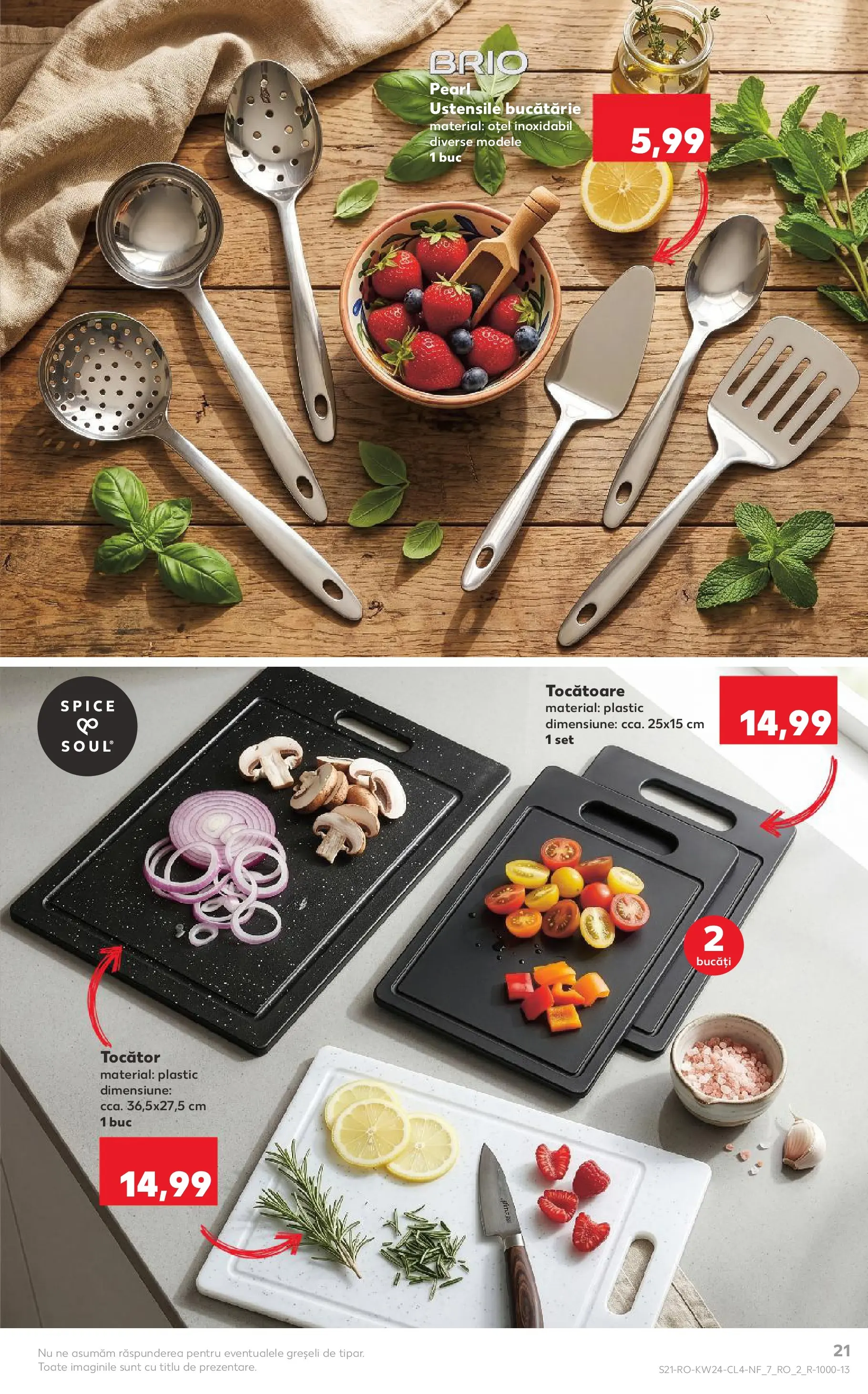 Kaufland Domnesti 09.06.2026 - Revista si Oferta | Pagină: 21 | Produse: Bucătărie, Su sebili, Tocător