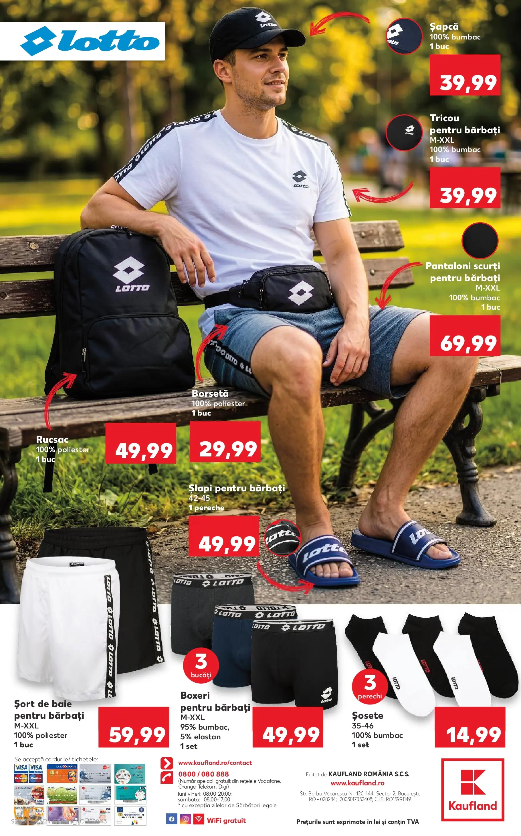 Kaufland Domnesti 09.06.2026 - Revista si Oferta | Pagină: 32 | Produse: Șapcă, Kestane, Pantaloni scurți, Șlapi