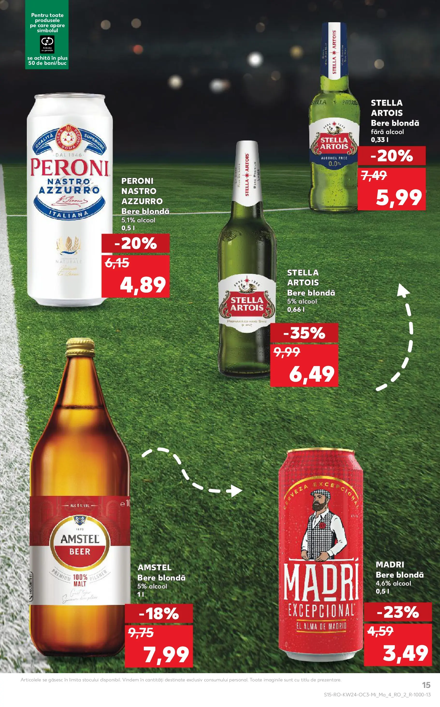 Kaufland Domnesti 09.06.2026 - Revista si Oferta | Pagină: 15 | Produse: Bere