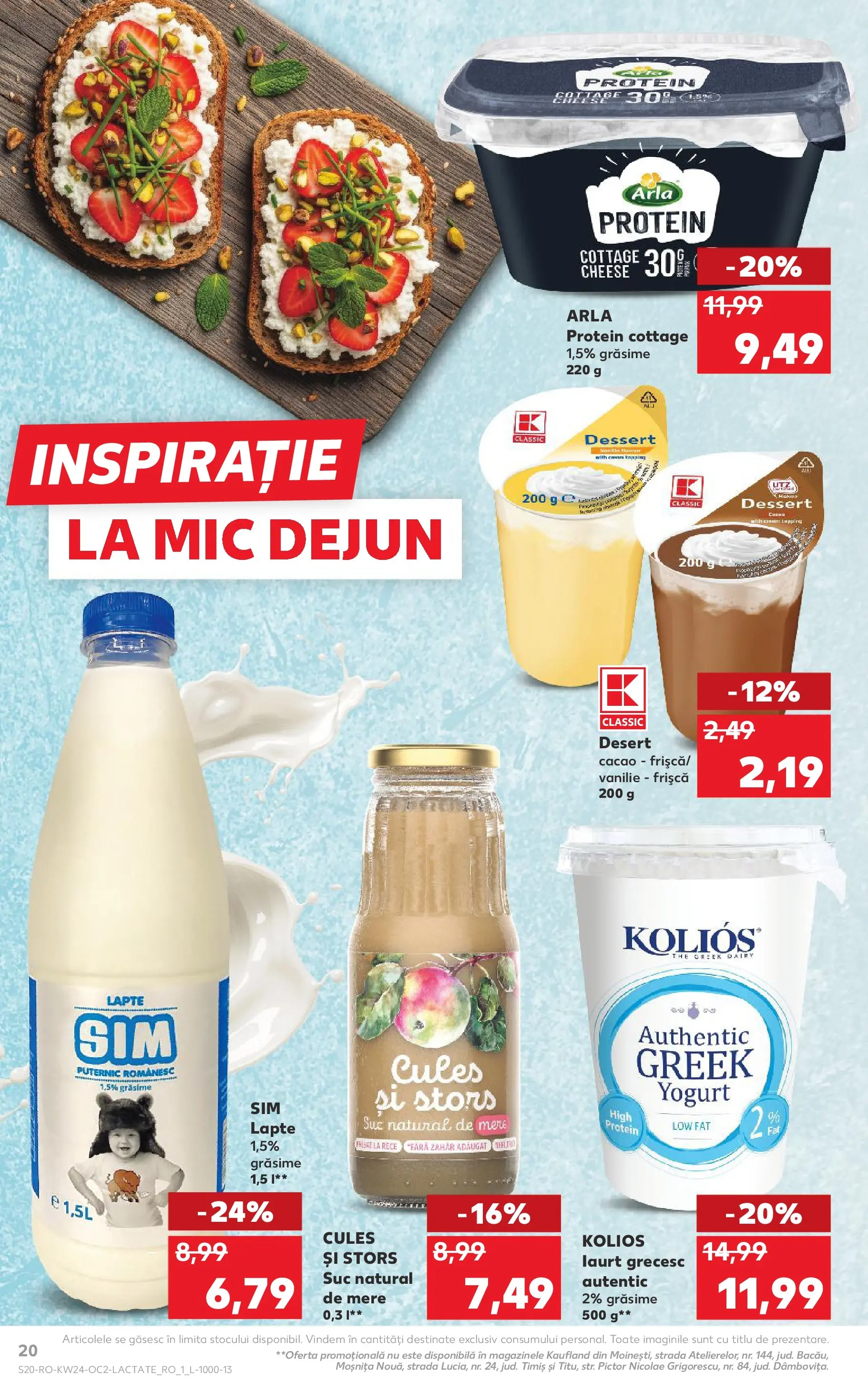 Kaufland Baia Mare 10.06.2026 - Revista si Oferta | Pagină: 20 | Produse: Mere, Frișcă, Cacao, Zahăr