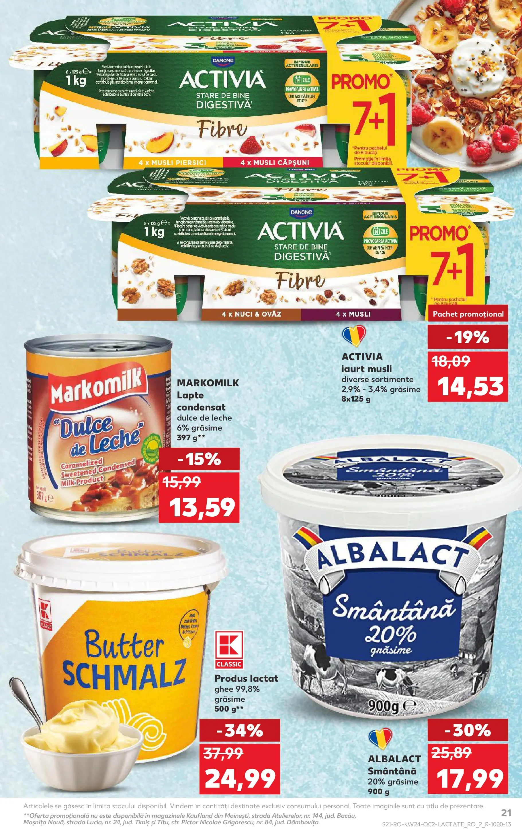 Kaufland Baia Mare 10.06.2026 - Revista si Oferta | Pagină: 21 | Produse: Iaurt, Căpșuni, Nuci, Smântână