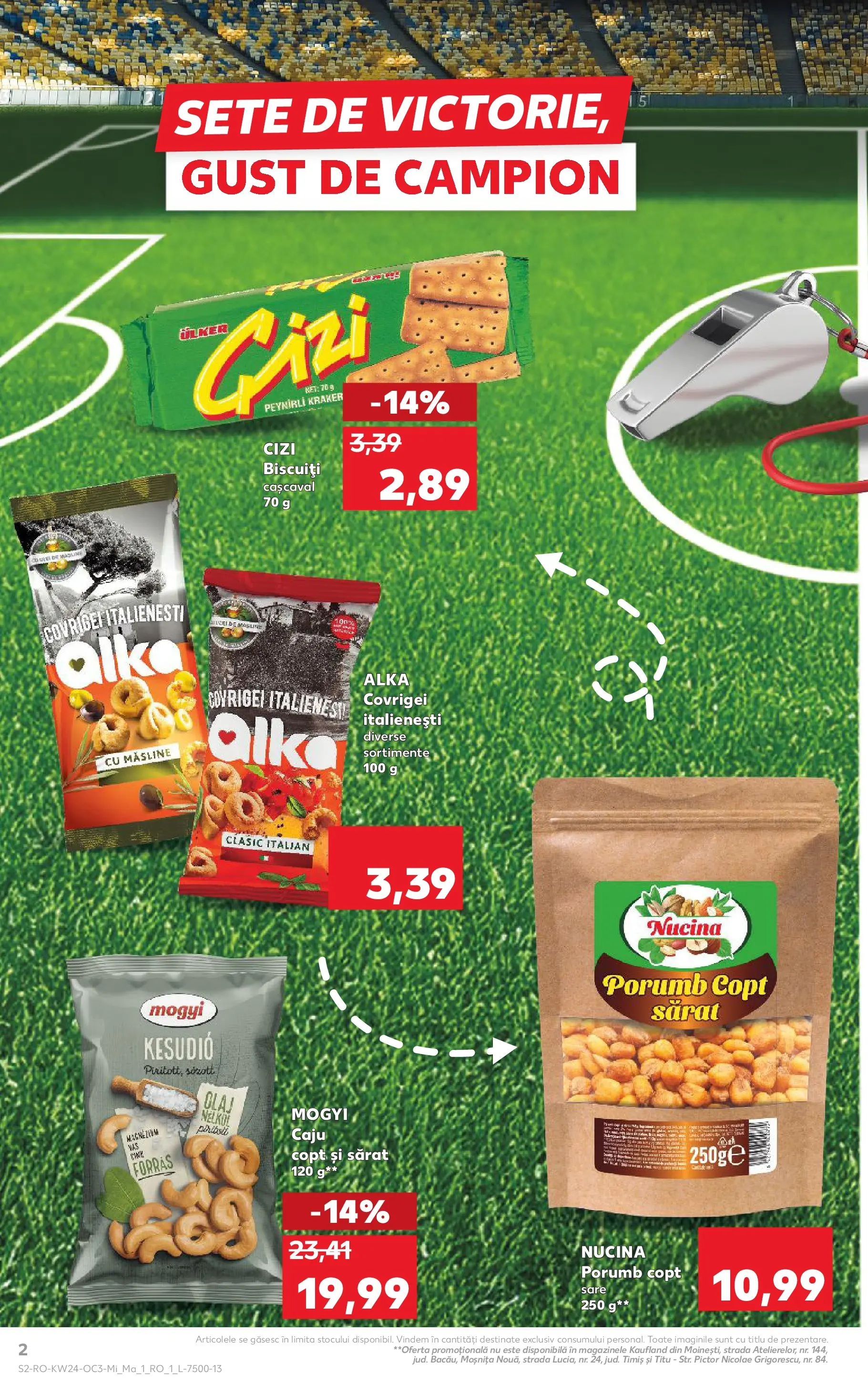 Kaufland Viseu de Sus 10.06.2026 - Revista si Oferta | Pagină: 2 | Produse: Covrigei, Caju, Biscuiți, Porumb