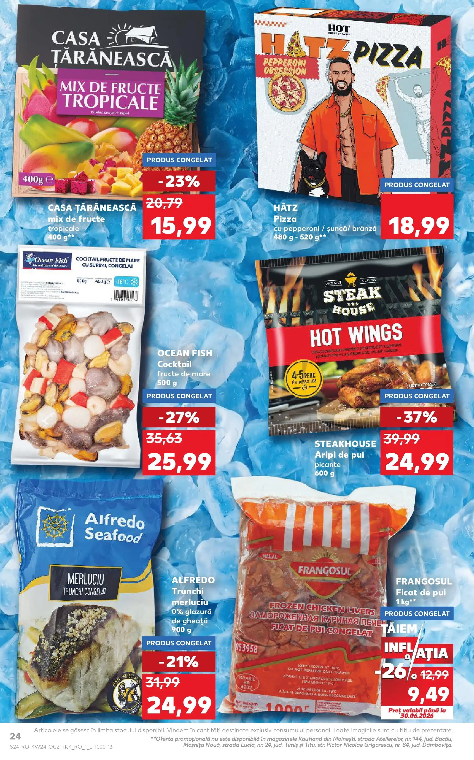 Kaufland Baia Mare 10.06.2026 - Revista si Oferta | Pagină: 24 | Produse: Hacıyatmaz Kedi Oyuncağı, Brânză, Pizza, Cocktail