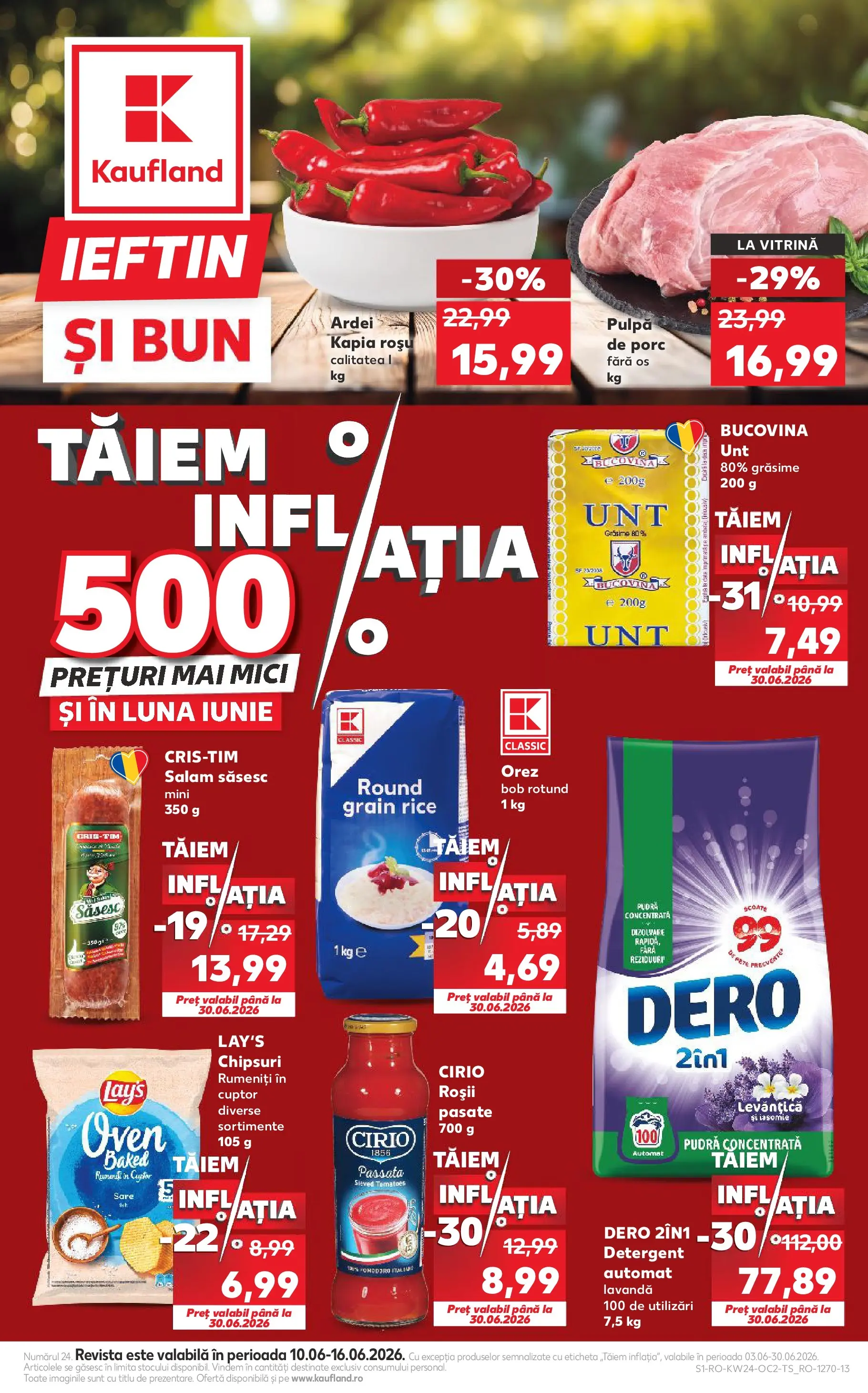 Kaufland Baia Mare 10.06.2026 - Revista si Oferta | Pagină: 1 | Produse: Cuptor, Vitrină, Roșii, Chipsuri