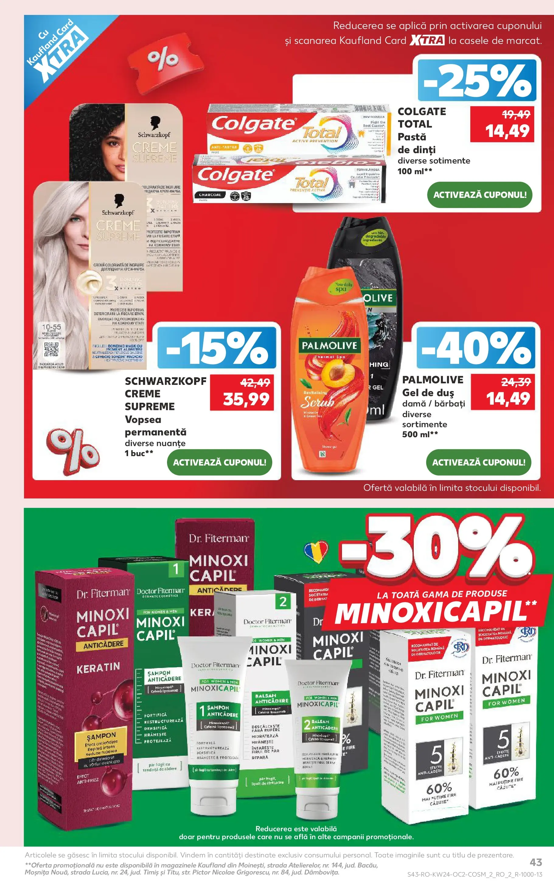 Kaufland Baia Mare 10.06.2026 - Revista si Oferta | Pagină: 43 | Produse: Scrub, Vopsea, Șampon, Balsam