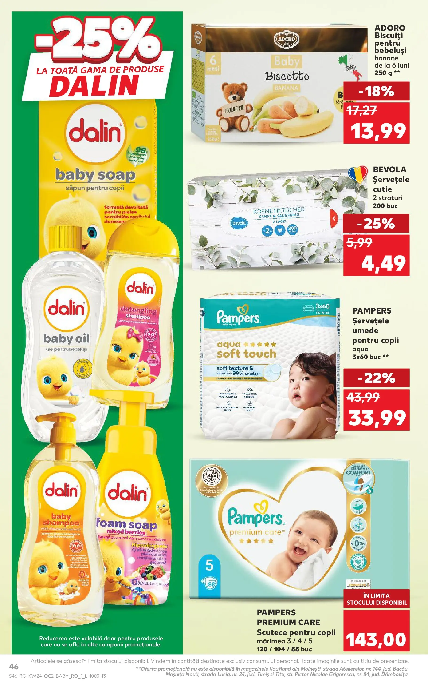 Kaufland Baia Mare 10.06.2026 - Revista si Oferta | Pagină: 46 | Produse: Pepino, Ulei, Banane, Șervețele umede