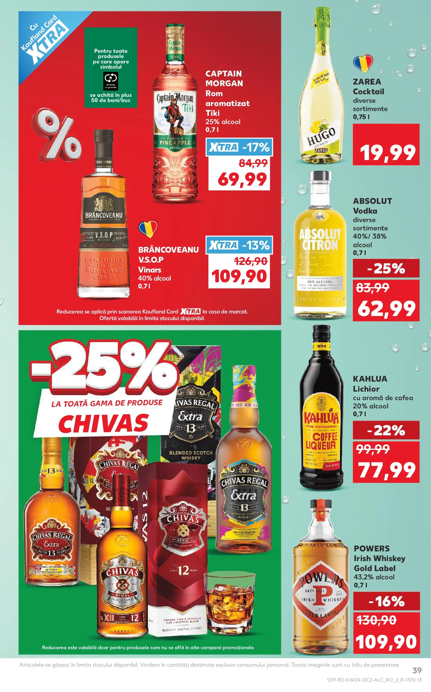 Kaufland Miercurea Ciuc 10.06.2026 - Revista si Oferta | Pagină: 39 | Produse: Lichior, Cafea, Cocktail, Whiskey