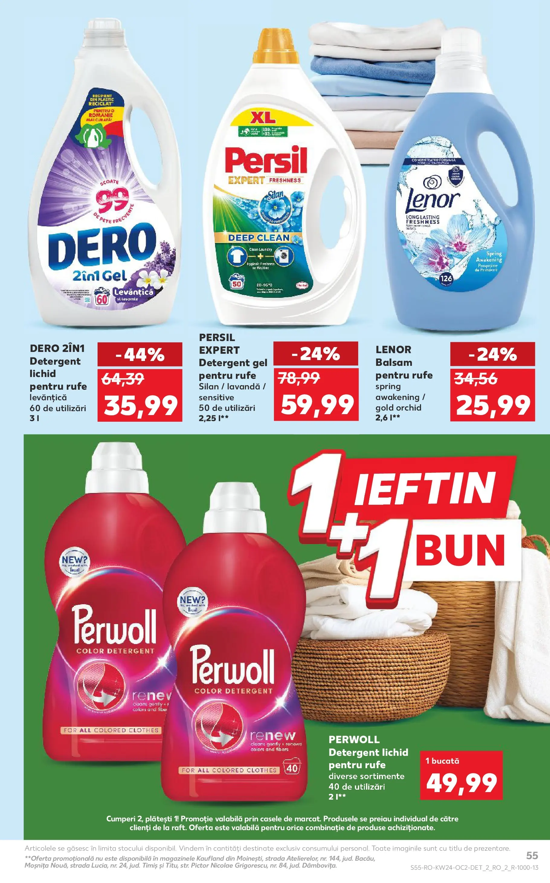 Kaufland Baia Mare 10.06.2026 - Revista si Oferta | Pagină: 55 | Produse: Pomelo, Balsam, Yorgan, Detergent