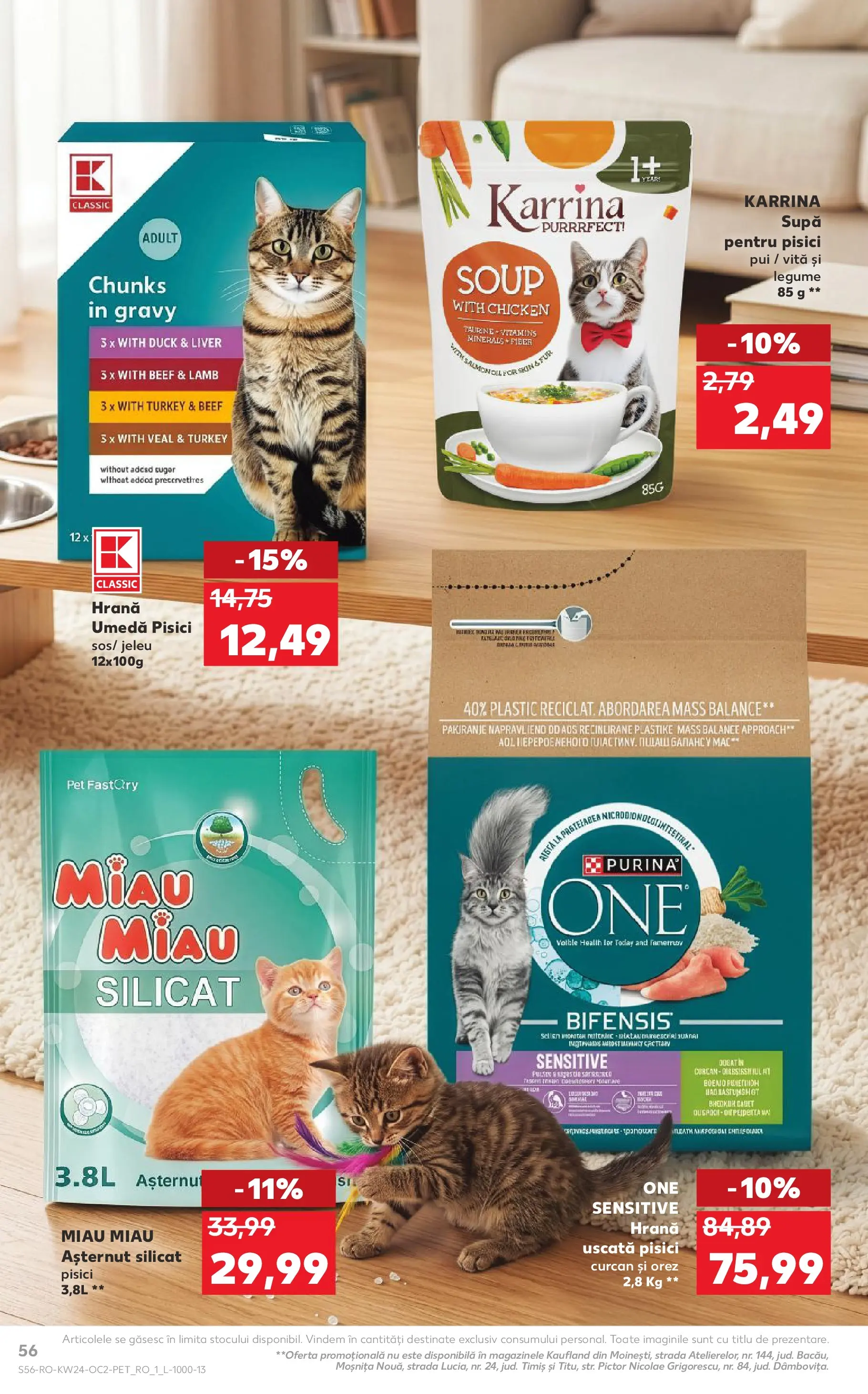 Kaufland Baia Mare 10.06.2026 - Revista si Oferta | Pagină: 56 | Produse: Hacıyatmaz Kedi Oyuncağı, Orez, Legume