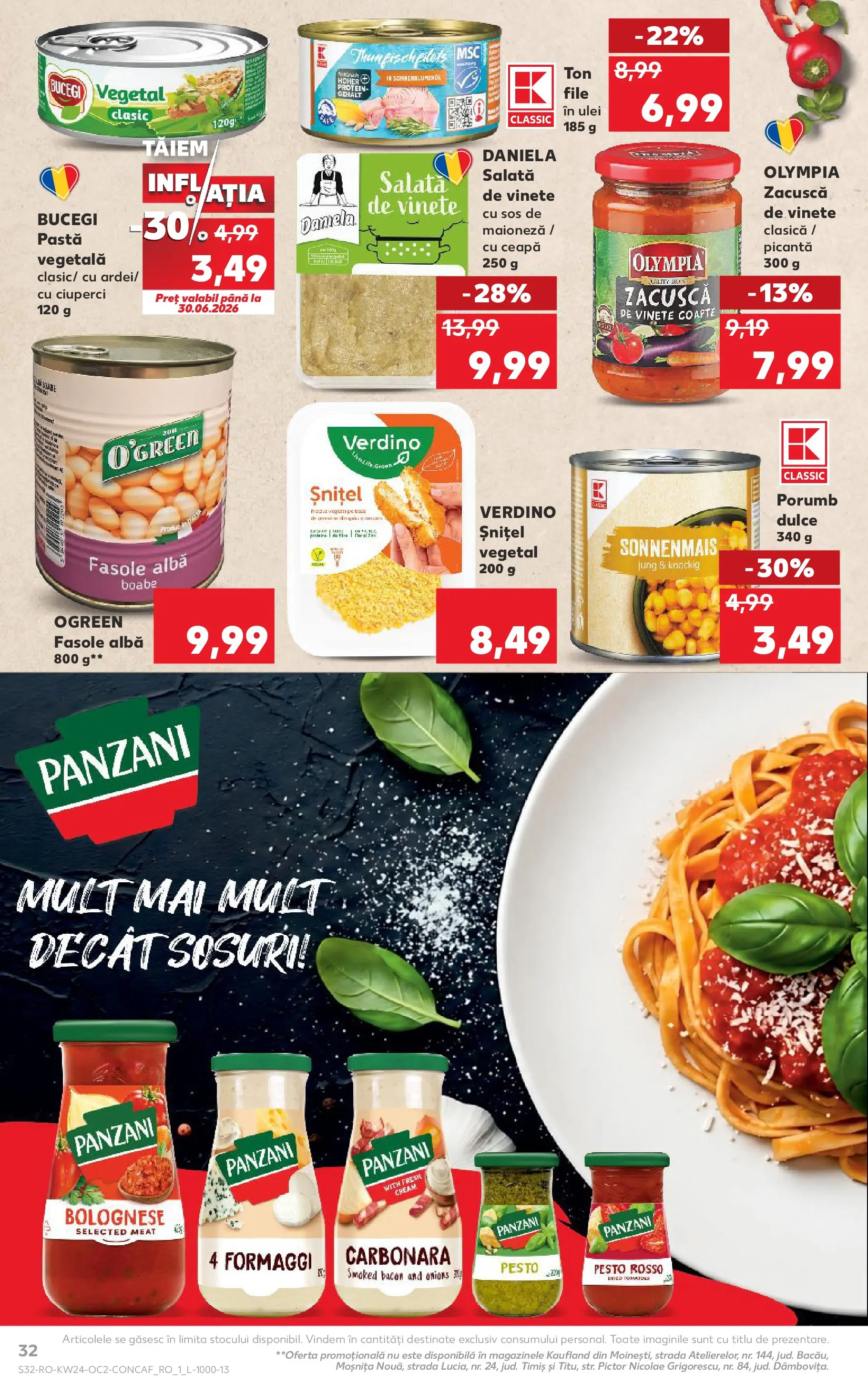 Kaufland Domnesti 10.06.2026 - Revista si Oferta | Pagină: 32 | Produse: Ciuperci, Ulei, Porumb, Sos