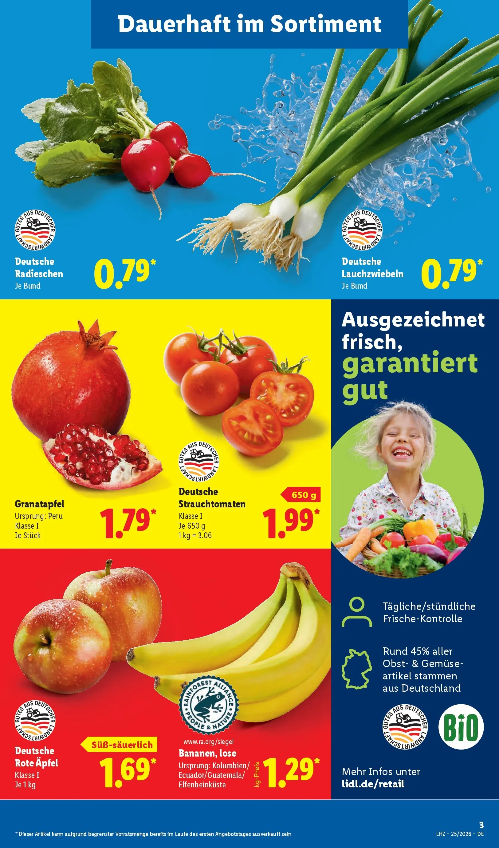 Lidl Prospekt Grimma (ab 14.06.2026) zum Blättern » Angebote | Seite: 11 | Produkte: Granatapfel, Äpfel, Gemüse, Obst