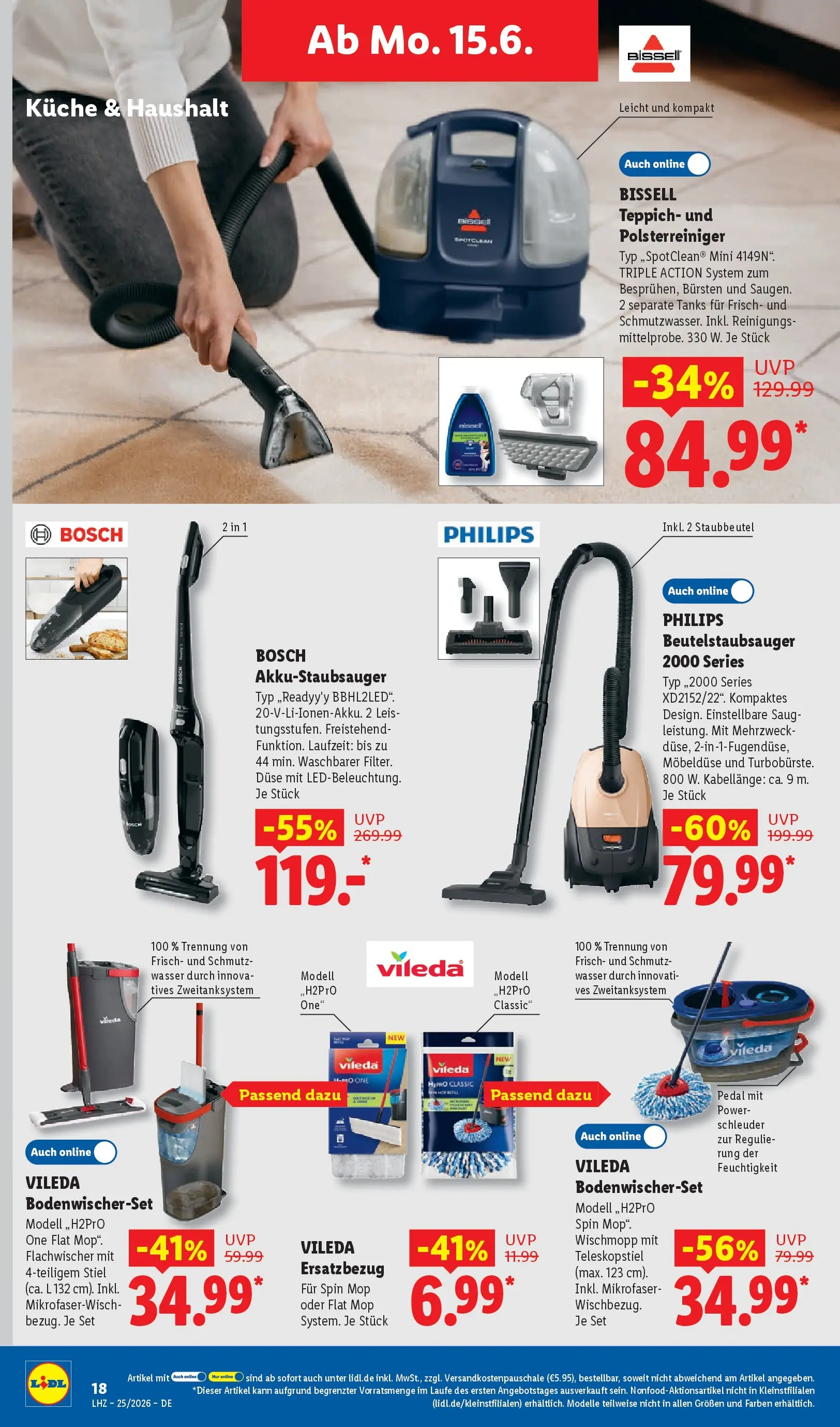Lidl Prospekt Hof-innenstadt (ab 14.06.2026) zum Blättern » Angebote | Seite: 30 | Produkte: Bosch, Philips, Küche, Wasser