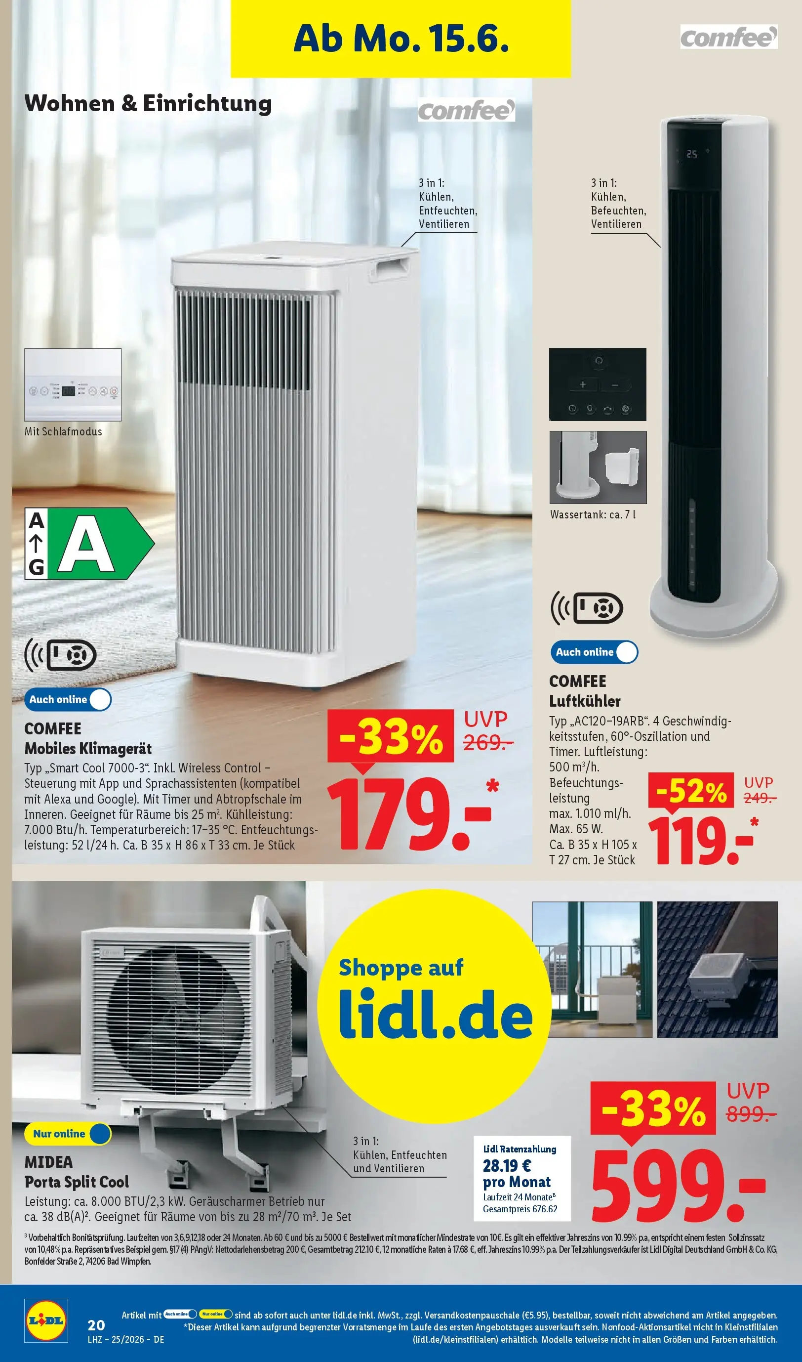 Lidl Prospekt Braunschweig (ab 14.06.2026) zum Blättern » Angebote | Seite: 30 | Produkte: Bad, Klimagerät