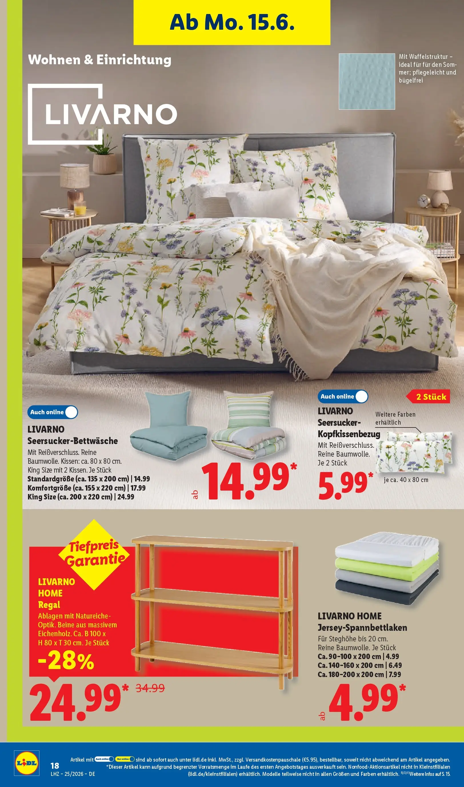 Lidl Prospekt Grimma (ab 14.06.2026) zum Blättern » Angebote | Seite: 32 | Produkte: Kissen, Regal