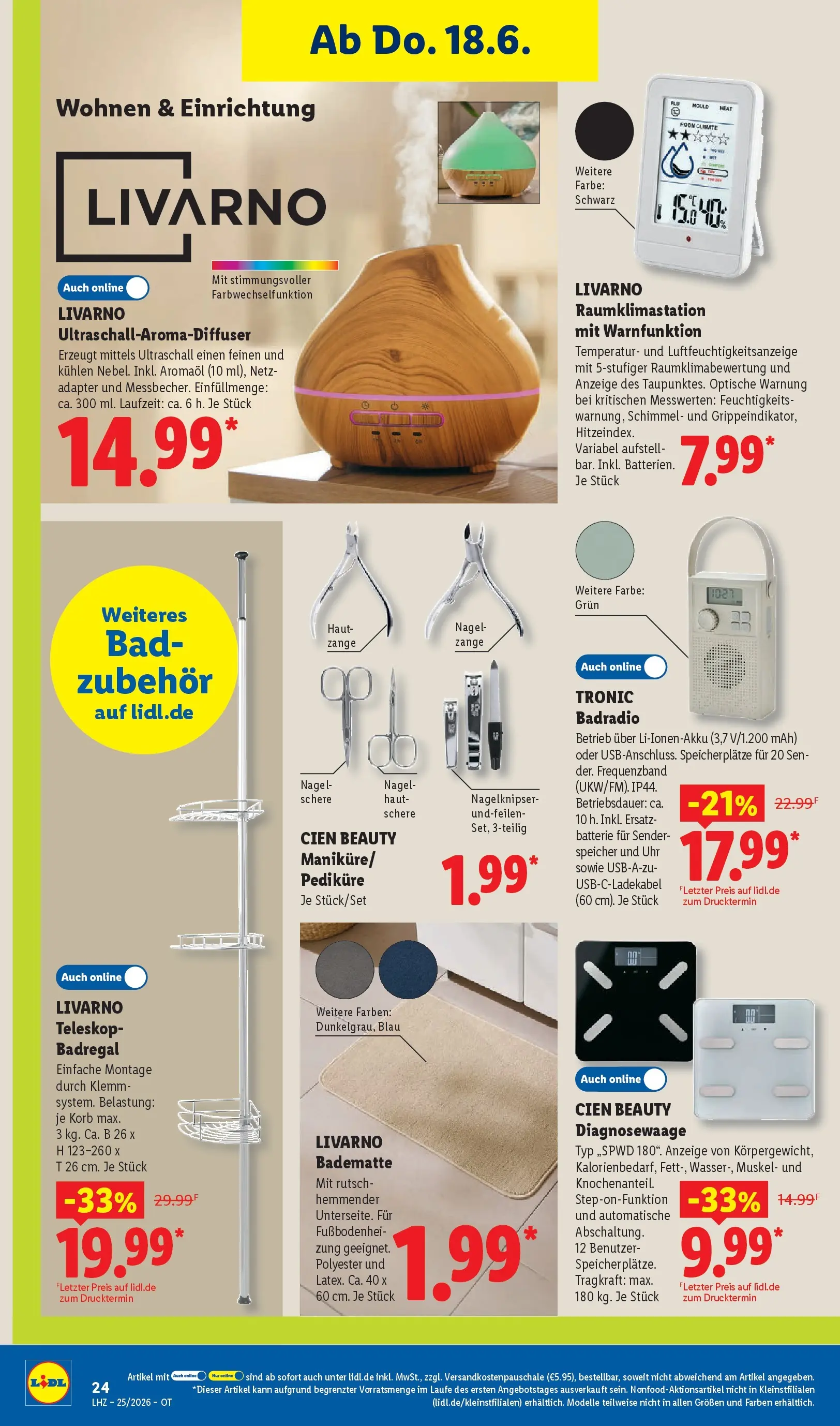 Lidl Prospekt Grimma (ab 14.06.2026) zum Blättern » Angebote | Seite: 42 | Produkte: Adapter, Bad, Korb, Nagelknipser