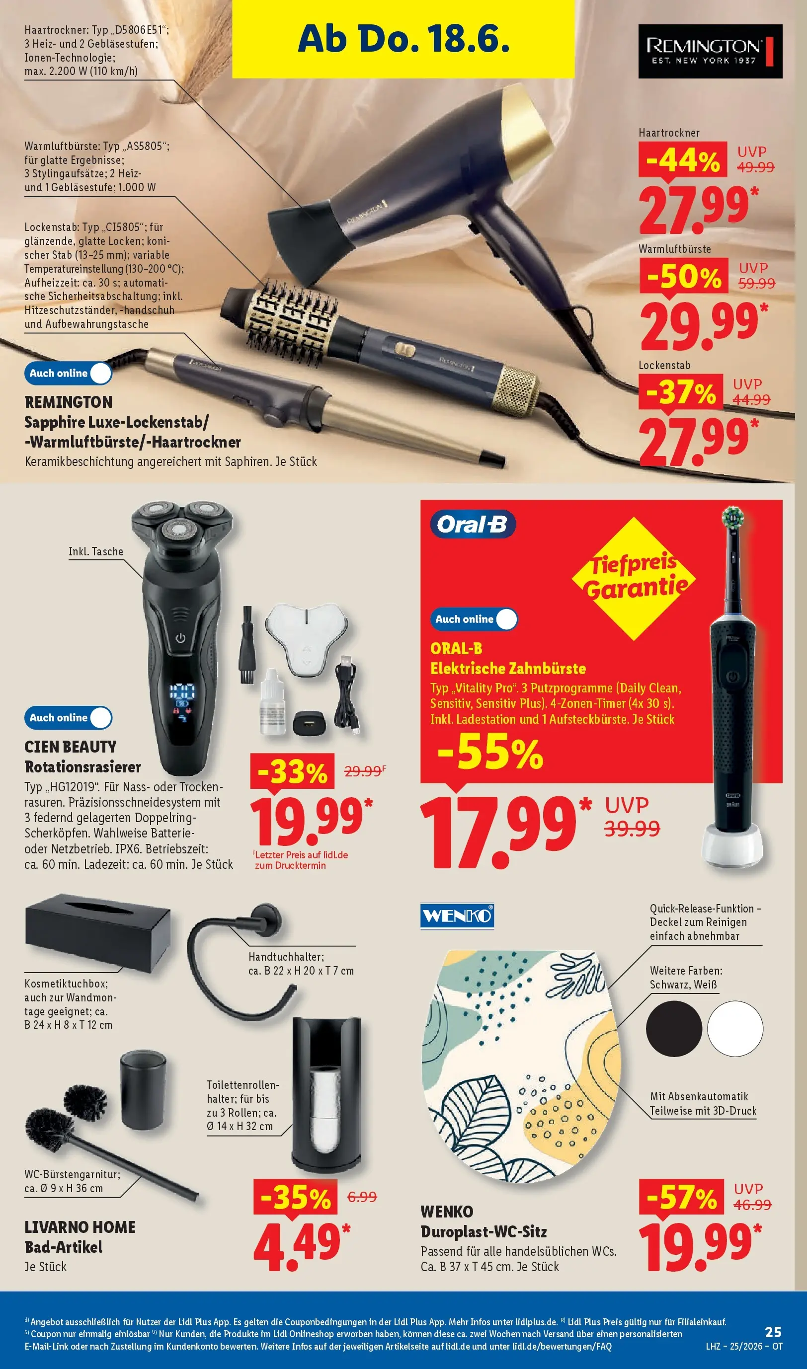Lidl Prospekt Grimma (ab 14.06.2026) zum Blättern » Angebote | Seite: 43 | Produkte: Tasche, Lockenstab, Elektrische zahnbürste, Zahnbürste