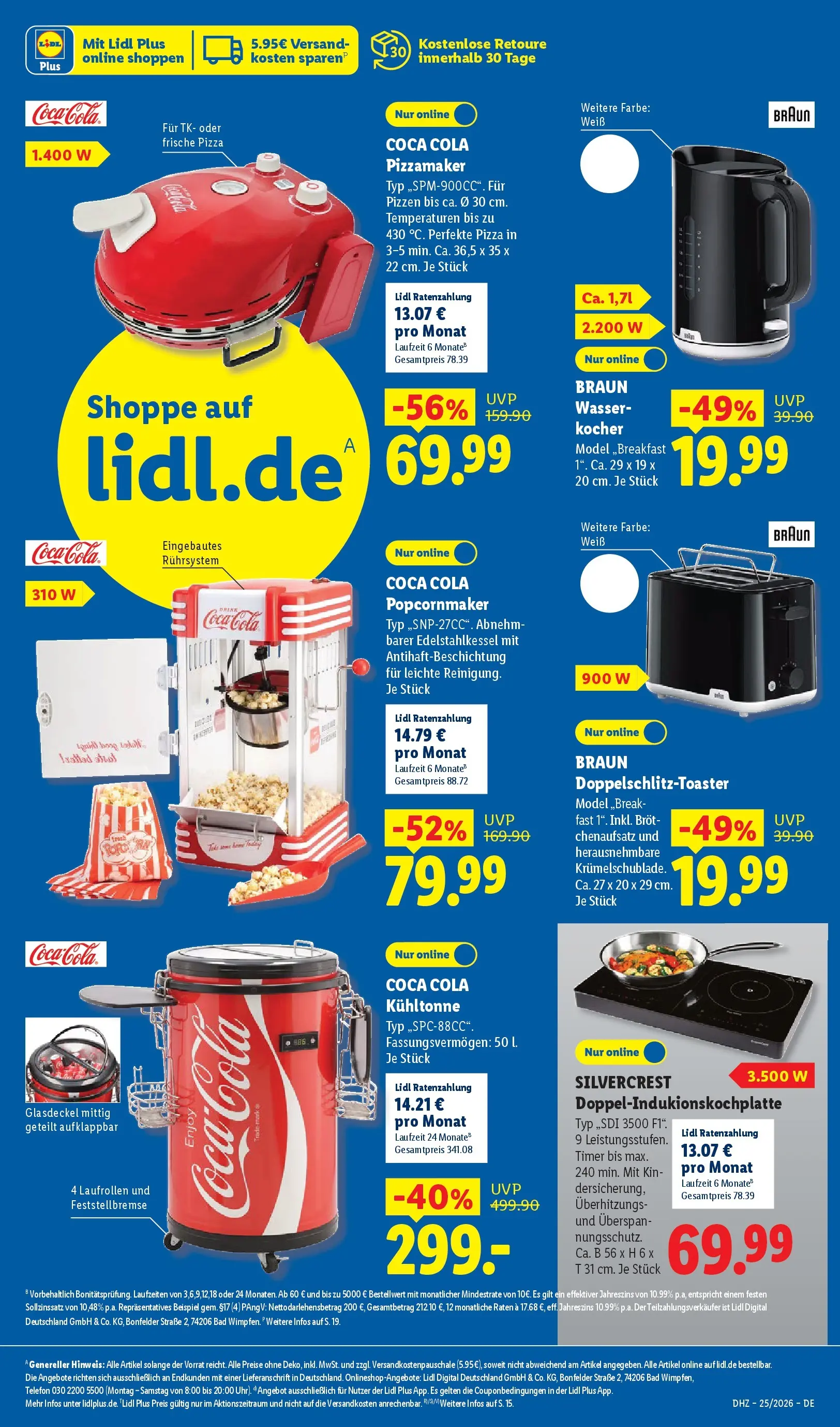 Lidl Prospekt Grimma (ab 14.06.2026) zum Blättern » Angebote | Seite: 47 | Produkte: Coca cola, Wasser, Pizza, Telefon