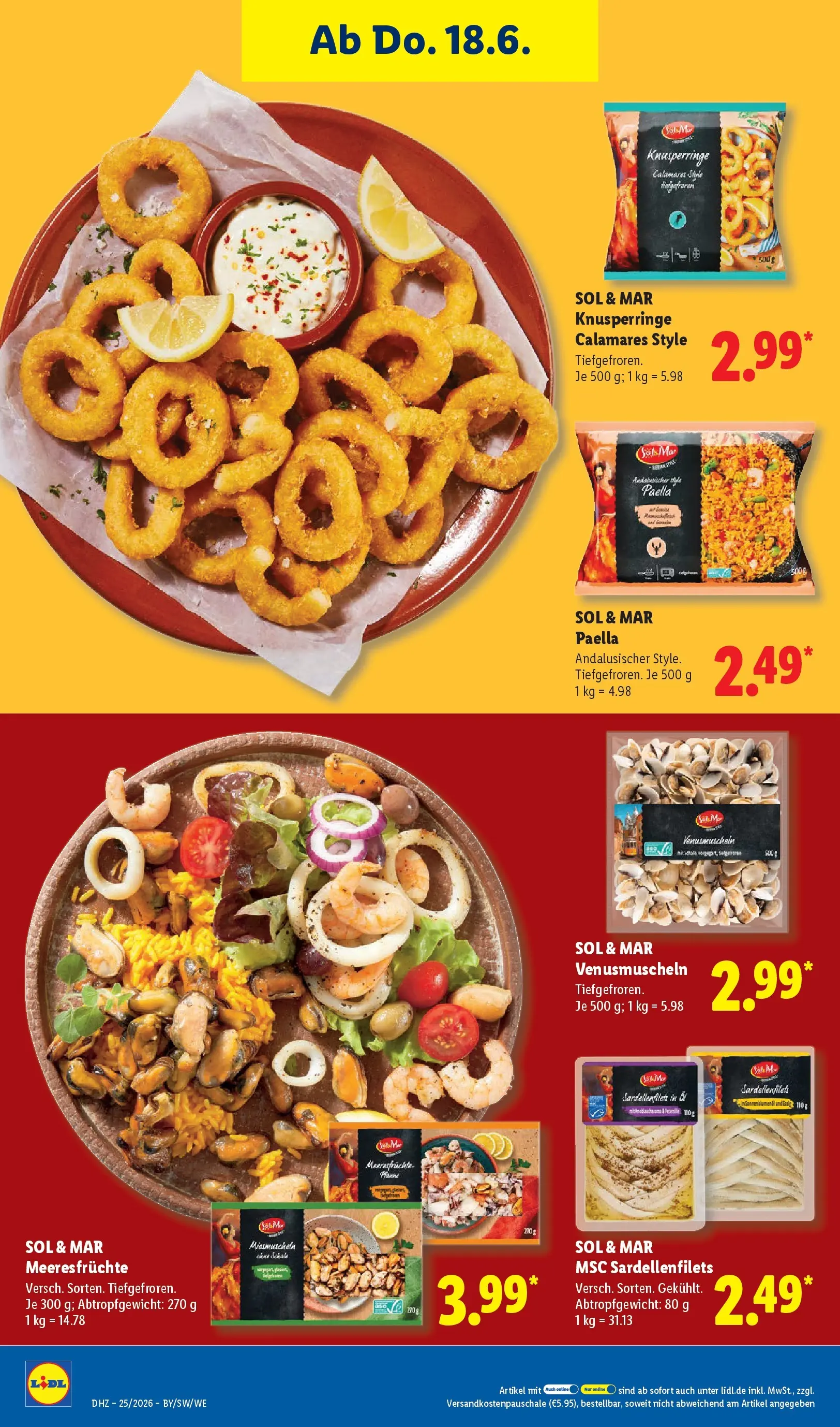 Lidl Prospekt Hof-innenstadt (ab 14.06.2026) zum Blättern » Angebote | Seite: 56 | Produkte: Öl, Meeresfrüchte