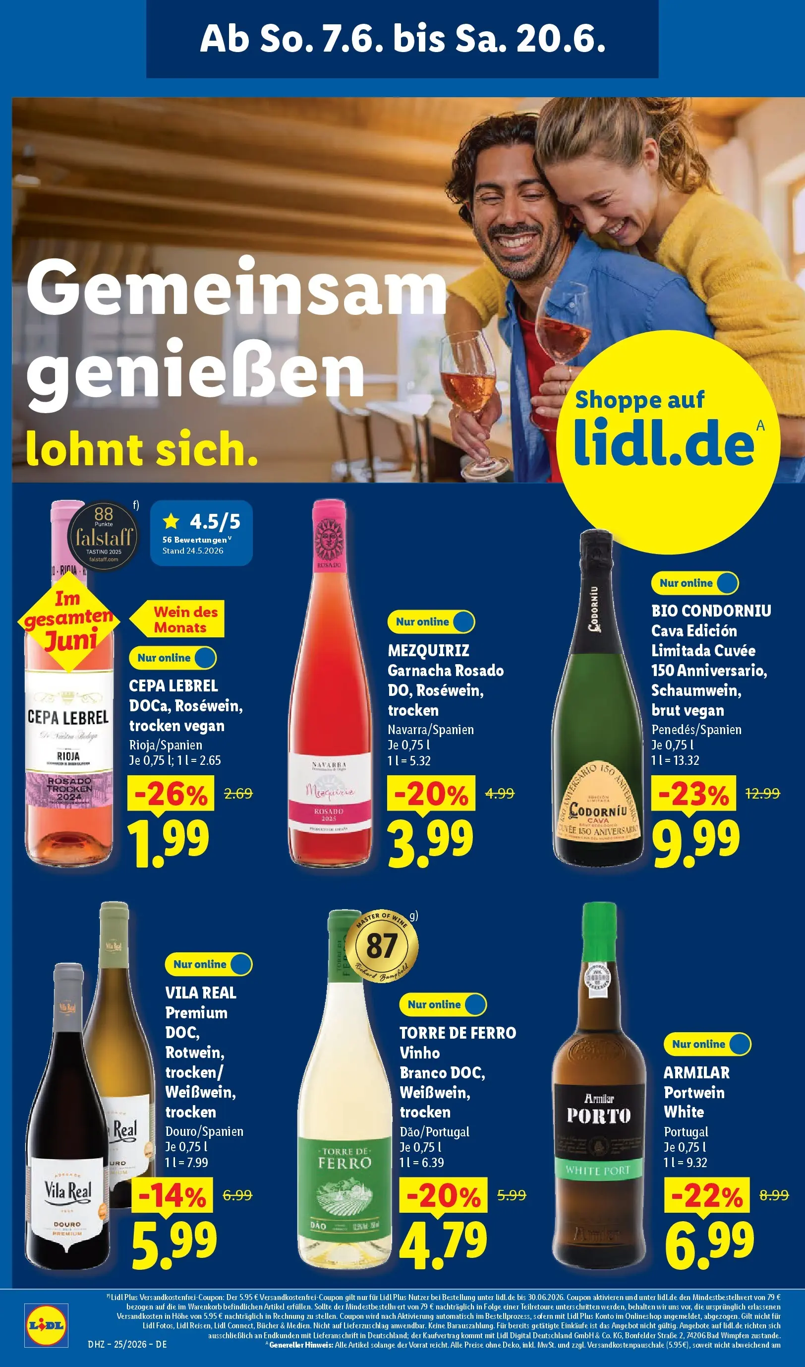 Lidl Prospekt Hof-innenstadt (ab 14.06.2026) zum Blättern » Angebote | Seite: 58 | Produkte: Bad, Wein