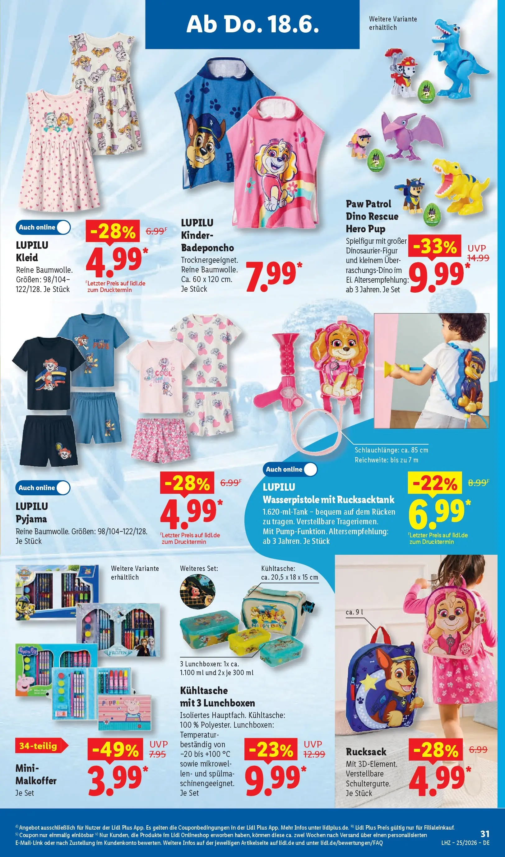Lidl Prospekt Braunschweig (ab 14.06.2026) zum Blättern » Angebote | Seite: 49 | Produkte: Pyjama, Rucksack, Kleid