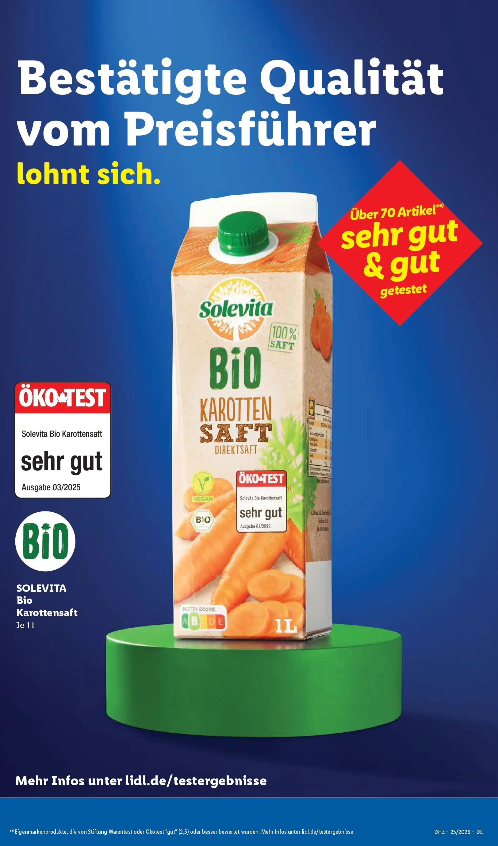 Lidl Prospekt Braunschweig (ab 14.06.2026) zum Blättern » Angebote | Seite: 73 | Produkte: Saft
