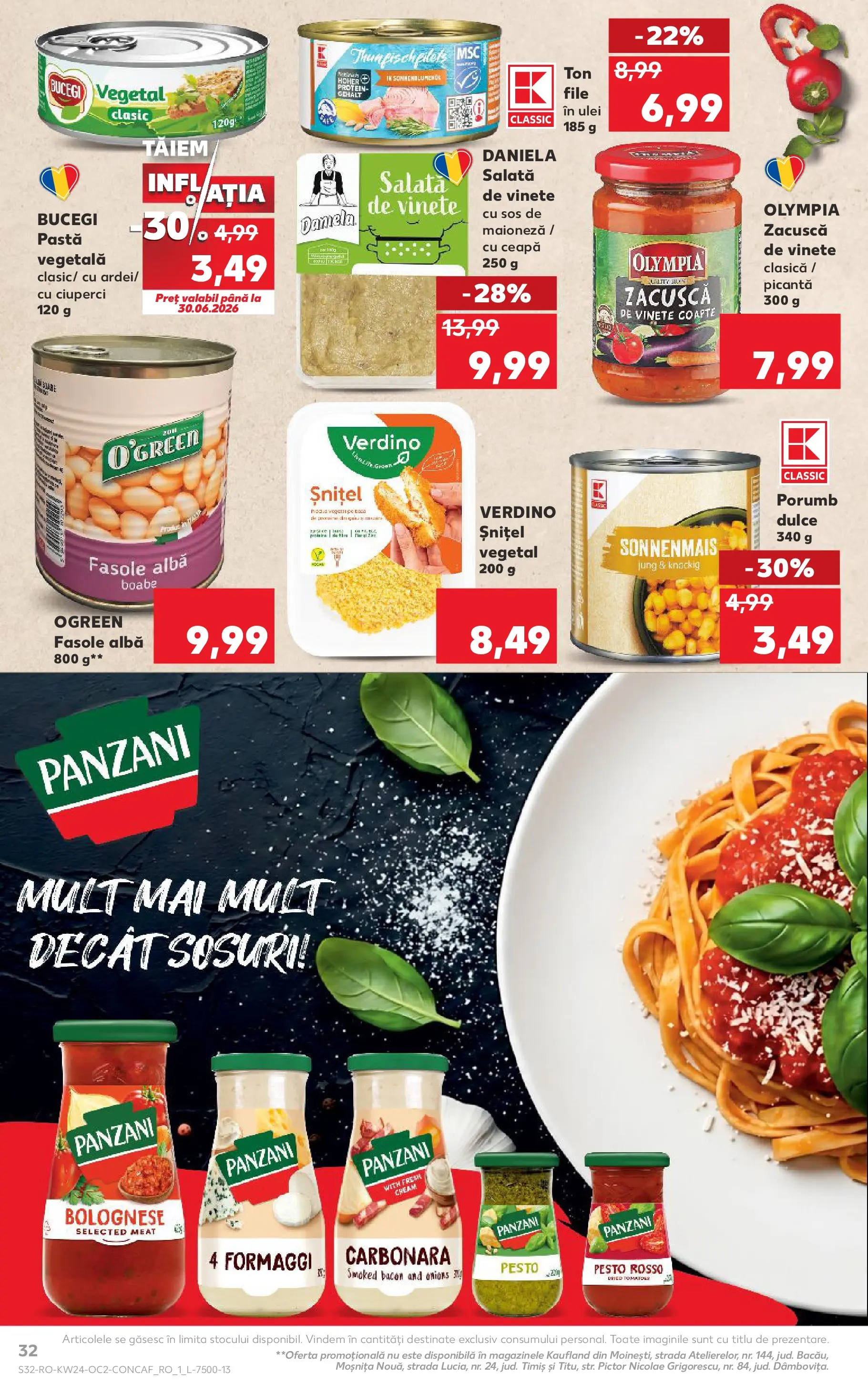 Kaufland Viseu de Sus 10.06.2026 - Revista si Oferta | Pagină: 32 | Produse: Bacon, Salată, Porumb, Maioneză