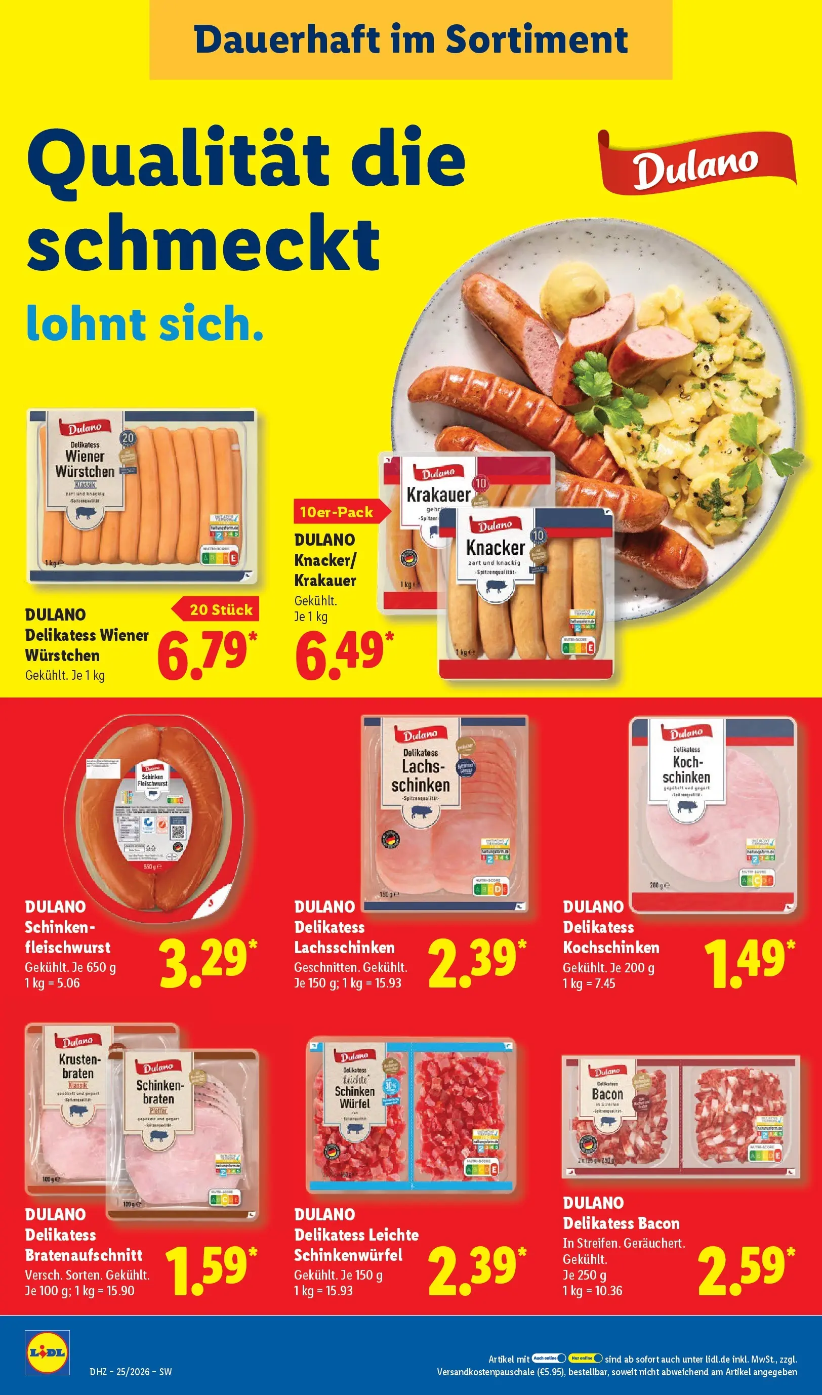 Lidl Prospekt Villingen-schwenningen (ab 14.06.2026) zum Blättern » Angebote | Seite: 14 | Produkte: Wiener wurstchen, Lachs, Schinken