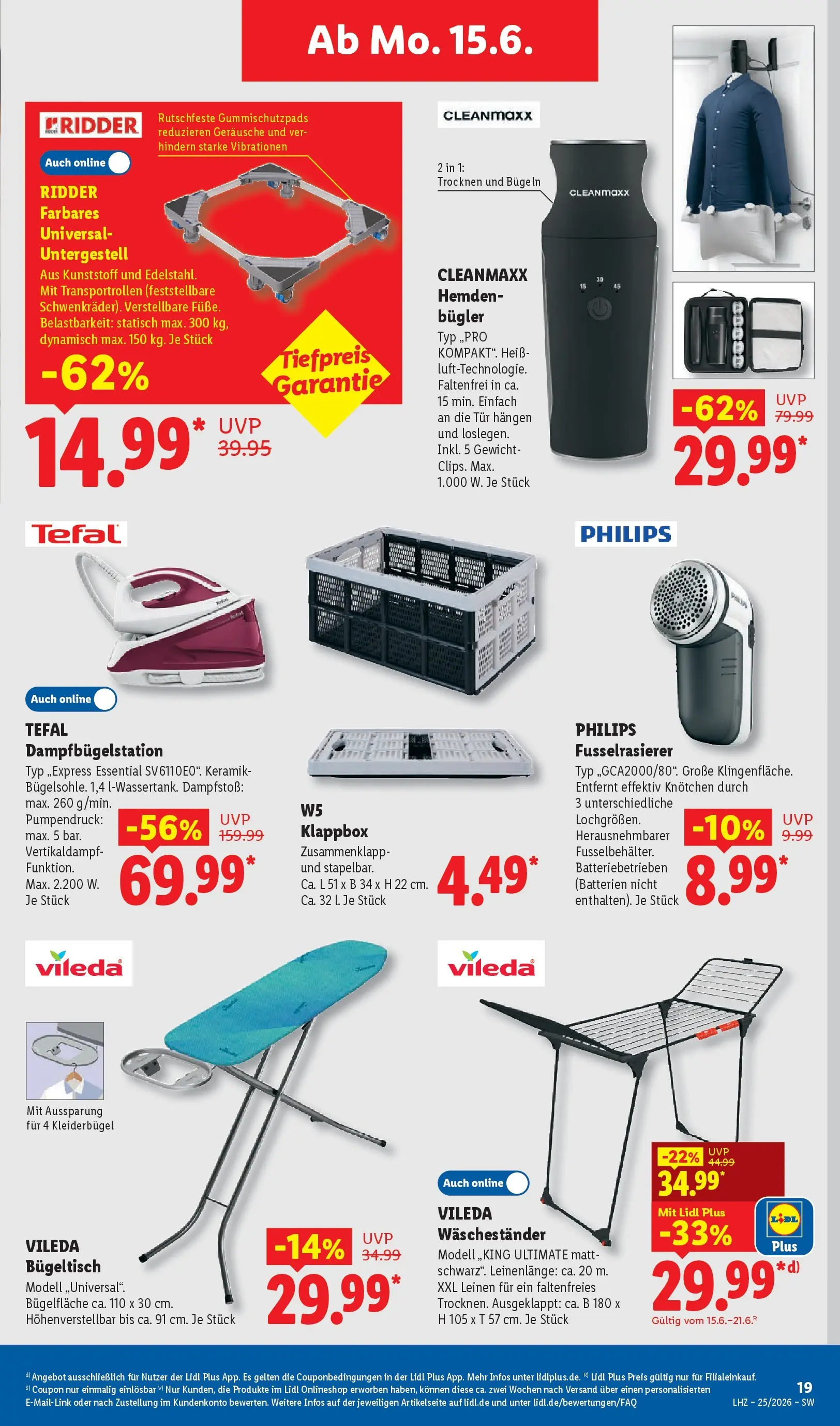 Lidl Prospekt Villingen-schwenningen (ab 14.06.2026) zum Blättern » Angebote | Seite: 31 | Produkte: Batterien, Tür, Kleiderbügel, Waschestander