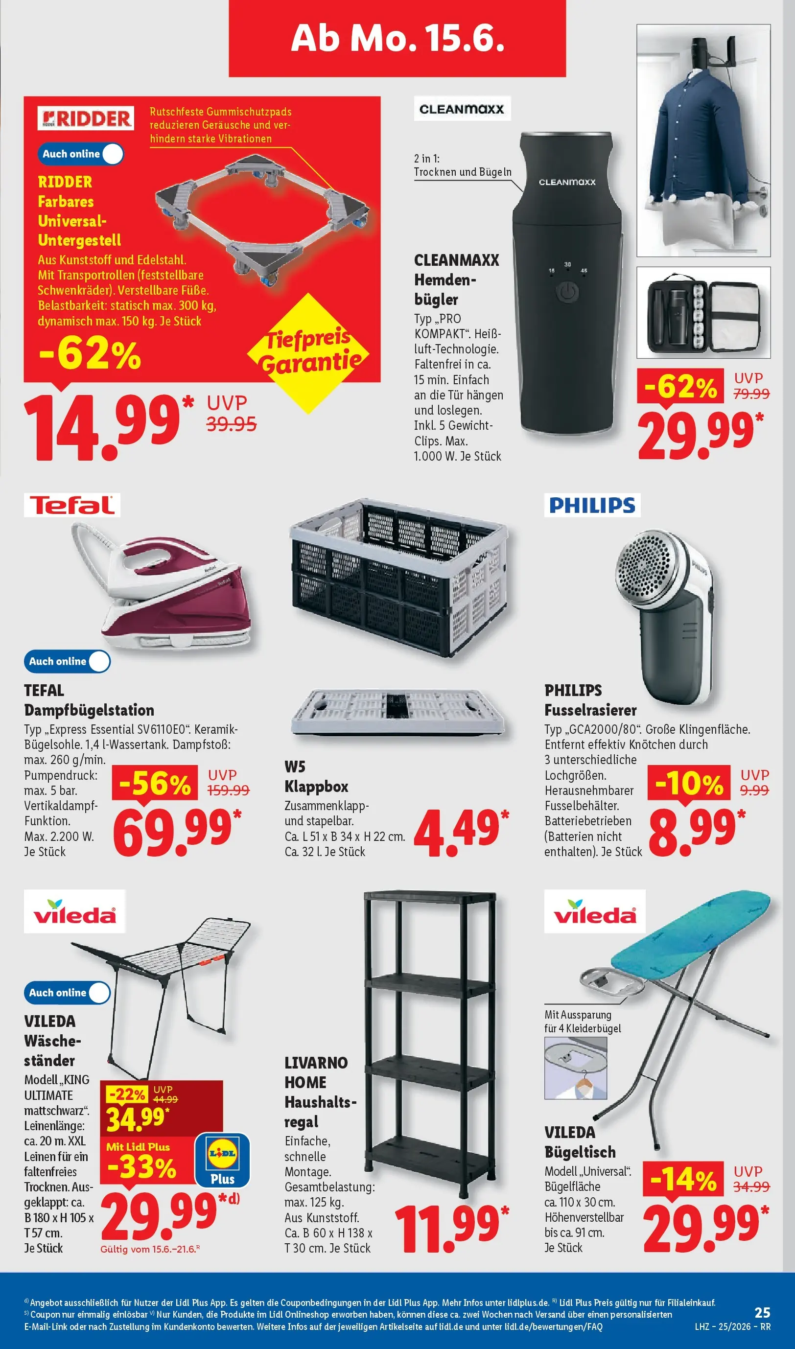 Lidl Prospekt Hagen (ab 15.06.2026) zum Blättern » Angebote | Seite: 33 | Produkte: Trockner, Kissen, Bad, Kopfkissen