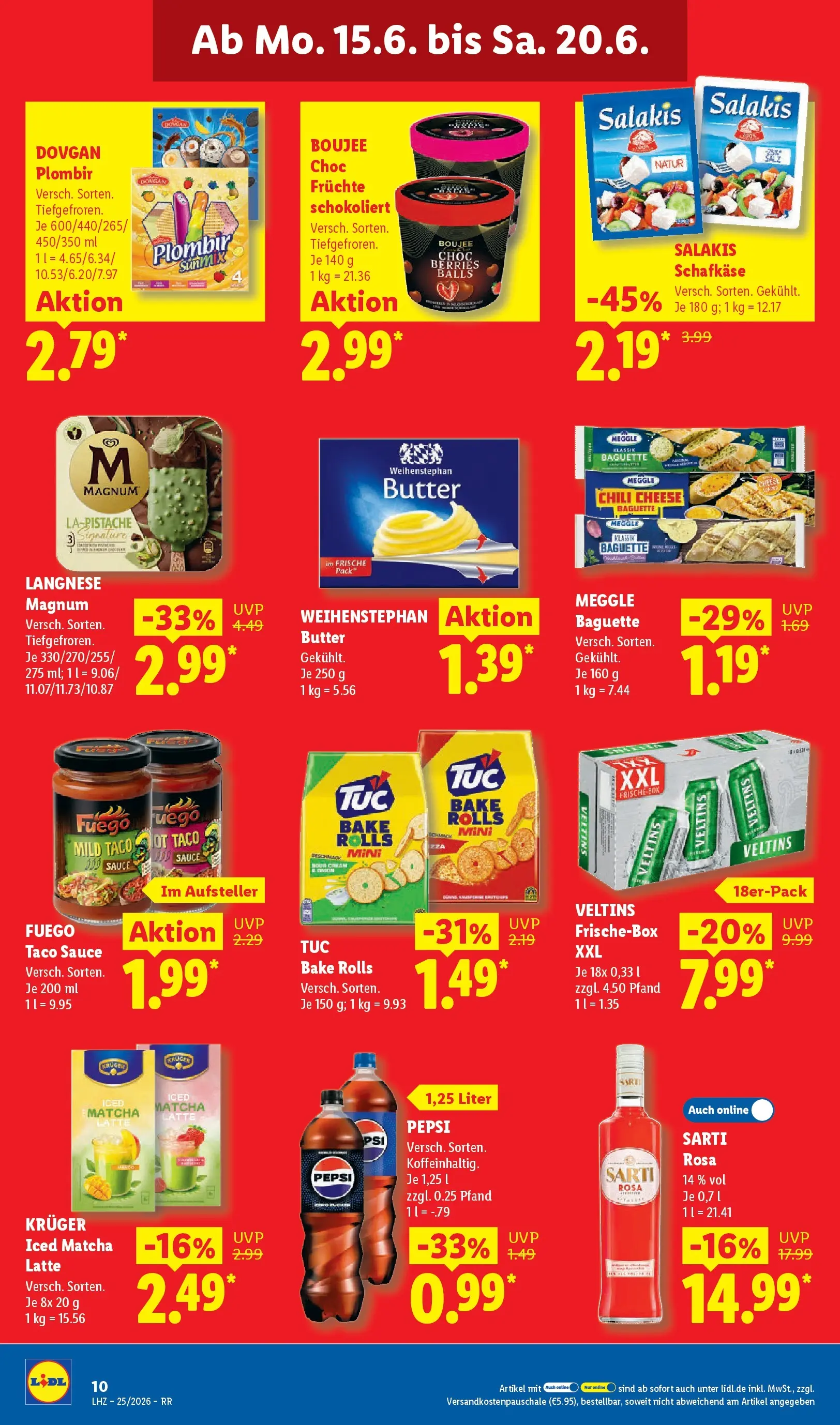 Lidl Prospekt Zülpich (ab 15.06.2026) zum Blättern » Angebote | Seite: 18 | Produkte: Ritter sport, Valensina, Monster, Zucker