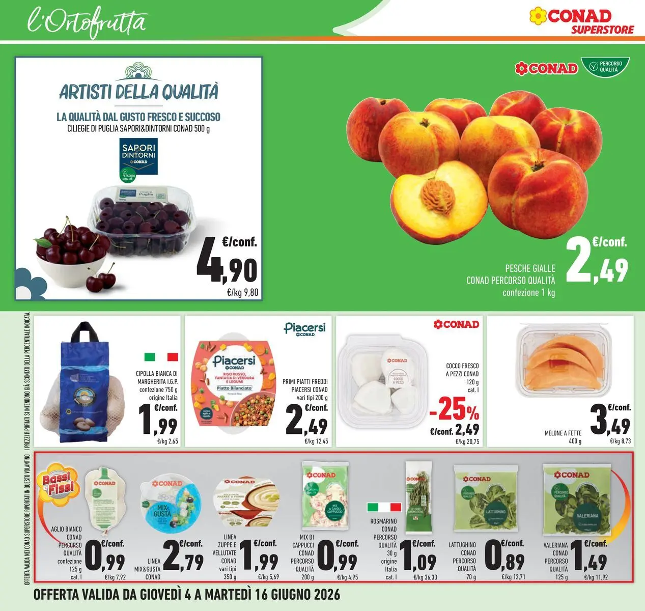 Volantino Conad dal 04/06/2026 > Anteprima | Pagina: 18 | Prodotti: Valeriana, Rosmarino, Riso, Cocco