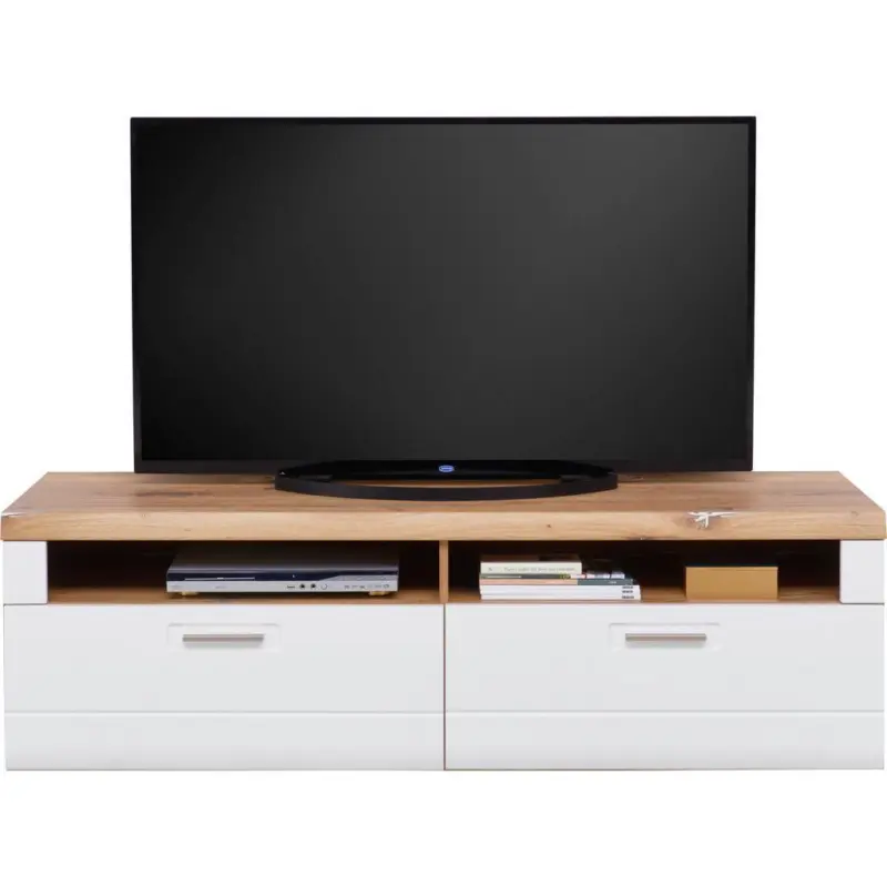 TV-Lowboard Auris B: 163,2 cm Eiche Dekor / Wei&szlig;