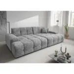 M&ouml;belix BIGSOFA Bosco, Silberfarben B: 304 cm