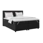 M&ouml;belix Boxspringbett Elio Schwarz 180x200 cm H2