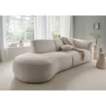 M&ouml;belix ECKSOFA Jesi, Taupe S: 238x107 cm