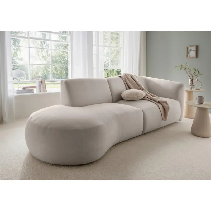 ECKSOFA Jesi, Taupe S: 238x107 cm